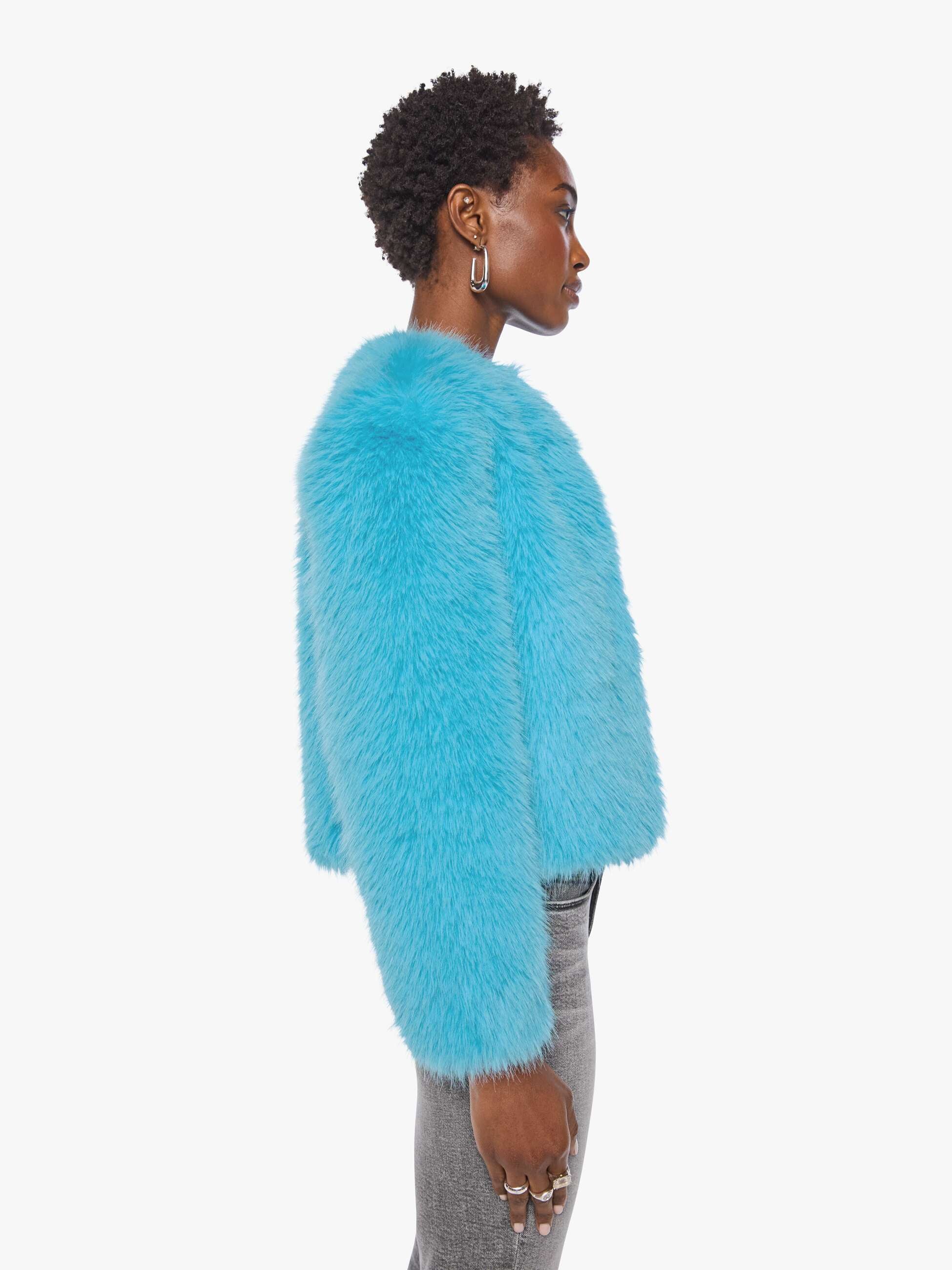 MOTHER Sweatshirts The Polar Opposite Jacke Blue Eyeshadow