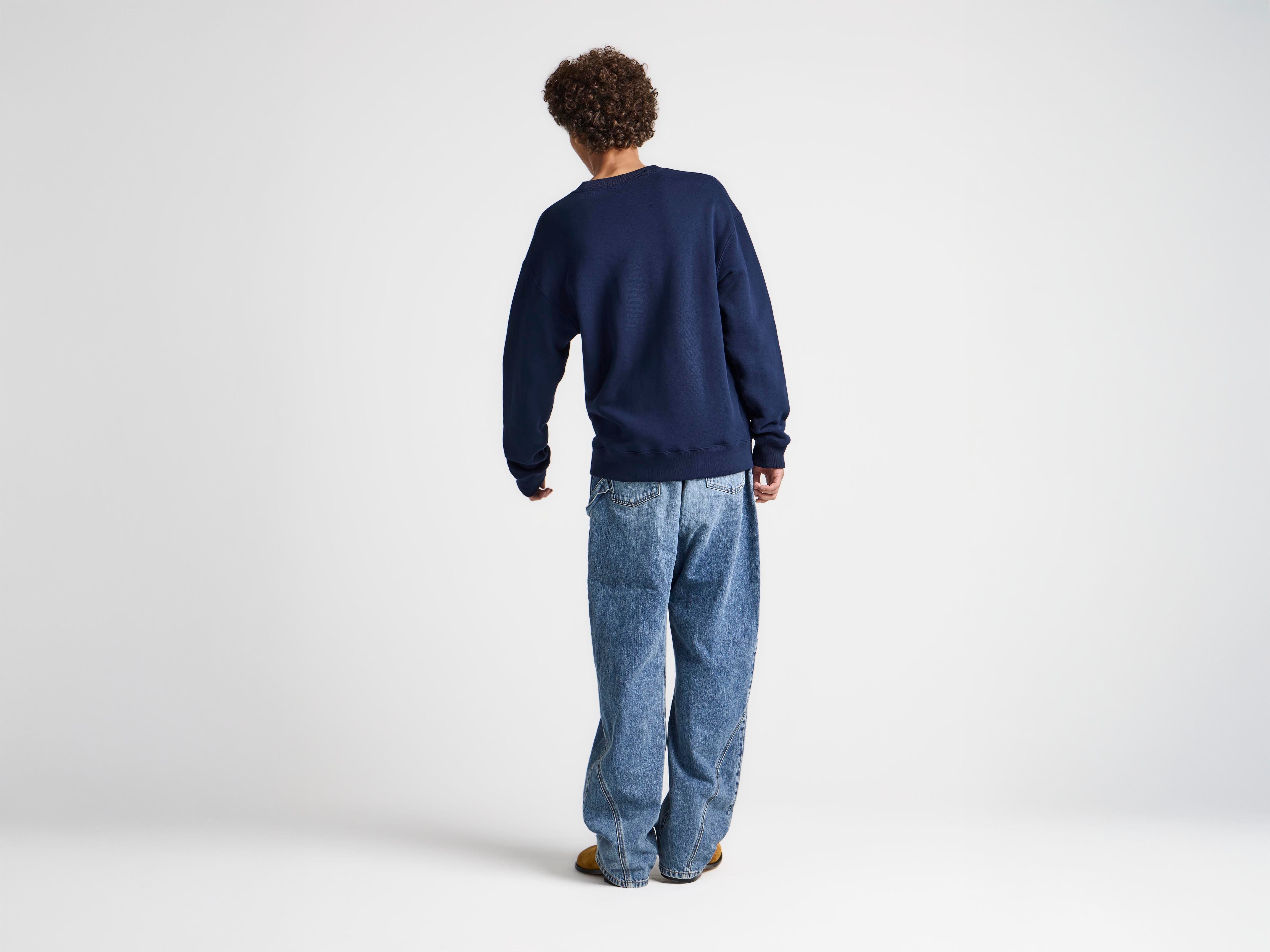 J.W.Anderson Ribbon Anchor Sweatshirt Herren Navy Anker-Stick