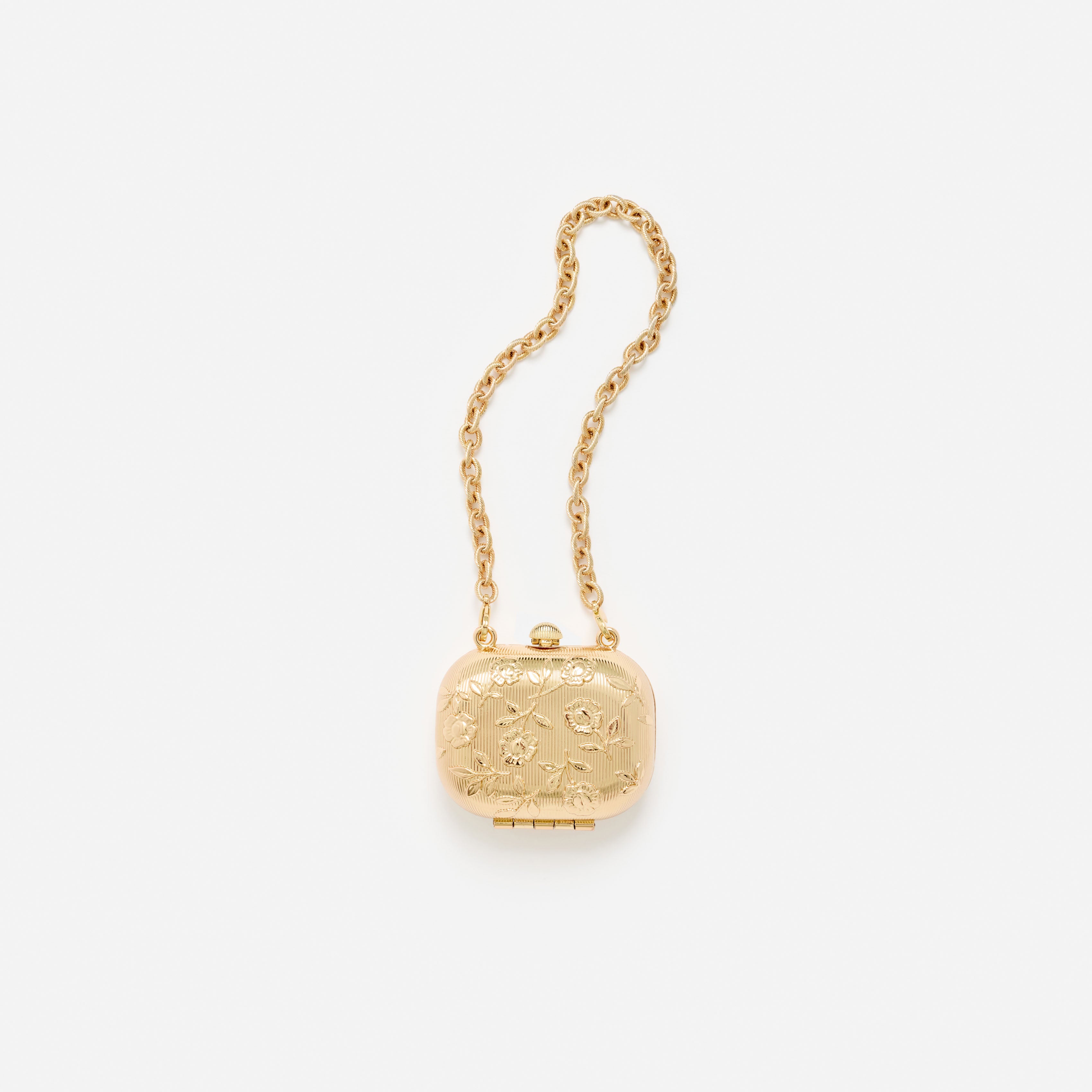 Self Portrait Floral Airpod Case Gold Messing Hülle