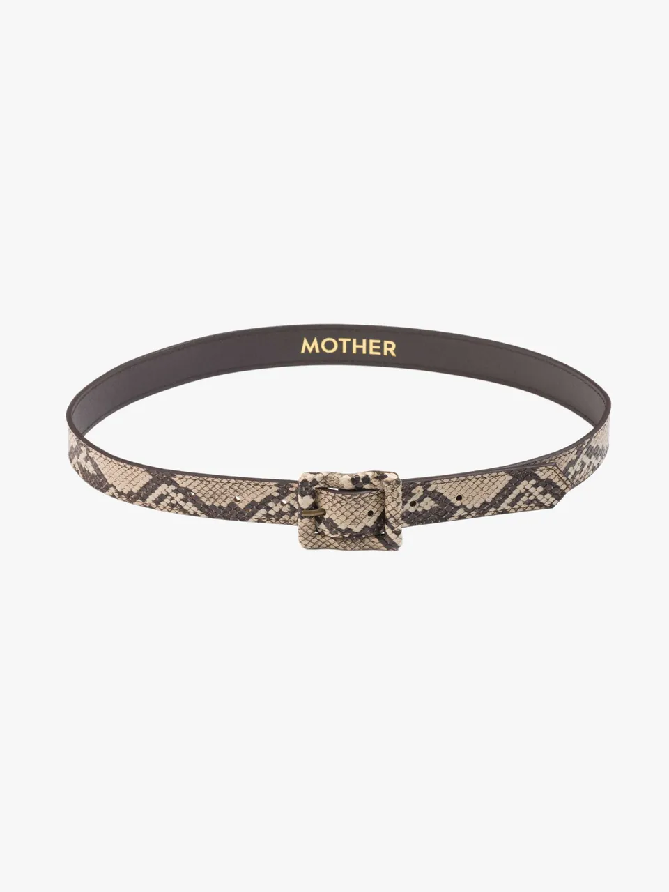 Mother Constructor Gürtel Gold Schlangenoptik S-L