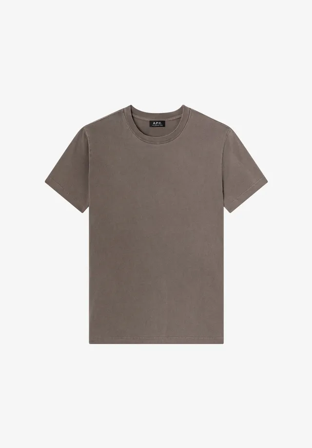 A.P.C. T-Shirts Polos Herbst 29 T-Shirt grau Bio-Baumwolle