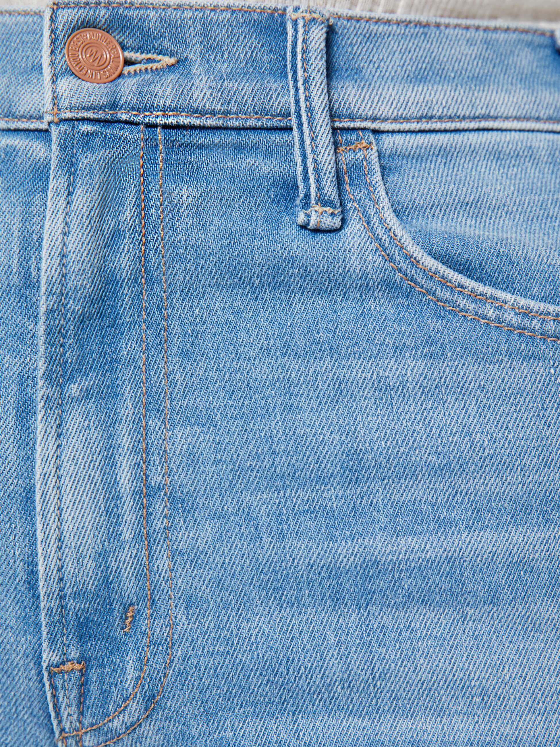 Mother Hustler Roller Sneak Jeans Room Service Hellblau