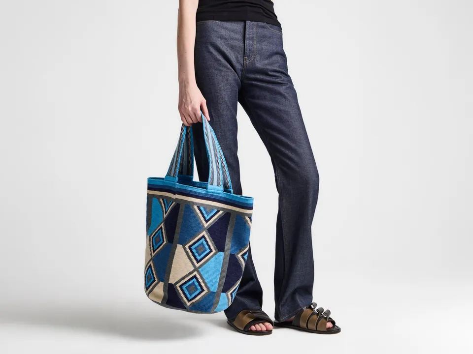 J.W.Anderson Bags Wayuu Mochila Beuteltasche Blau Multi