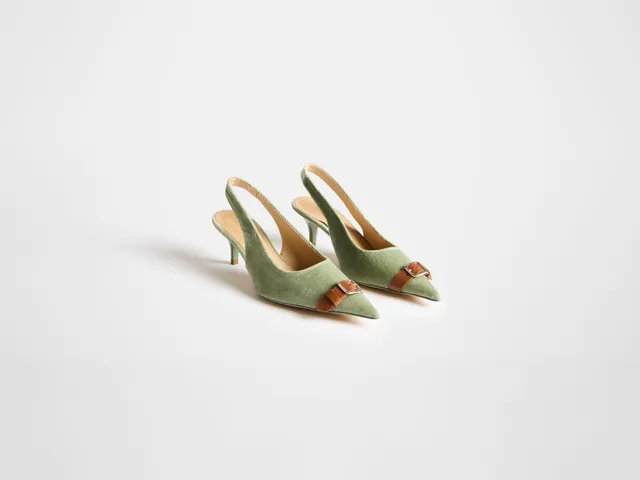 J.W.Anderson Sling-Back Pumps Artichoke Samt Gr. 38