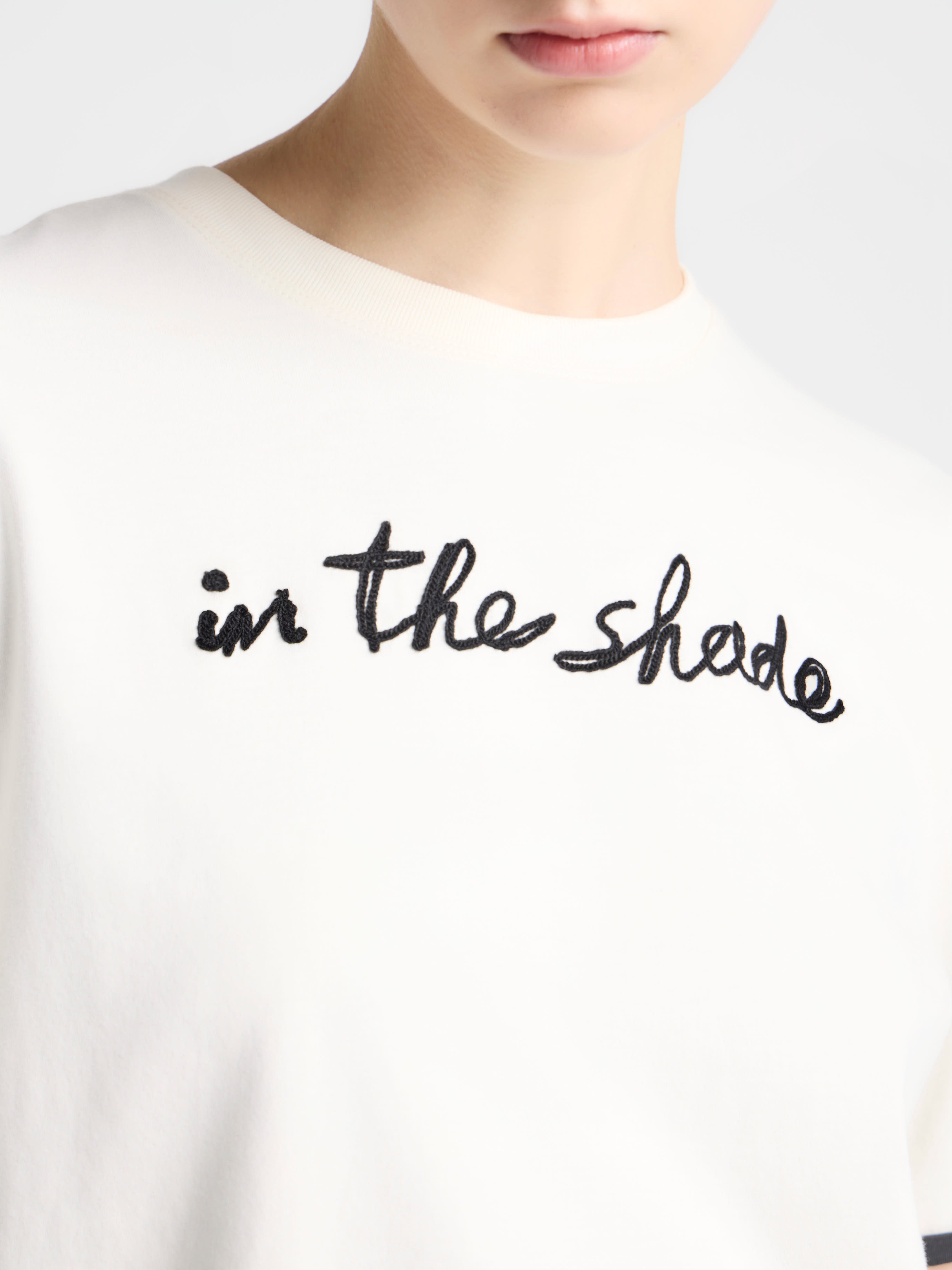 J.W.Anderson Shirts In The Shade T-Shirt Ecru Schwarz