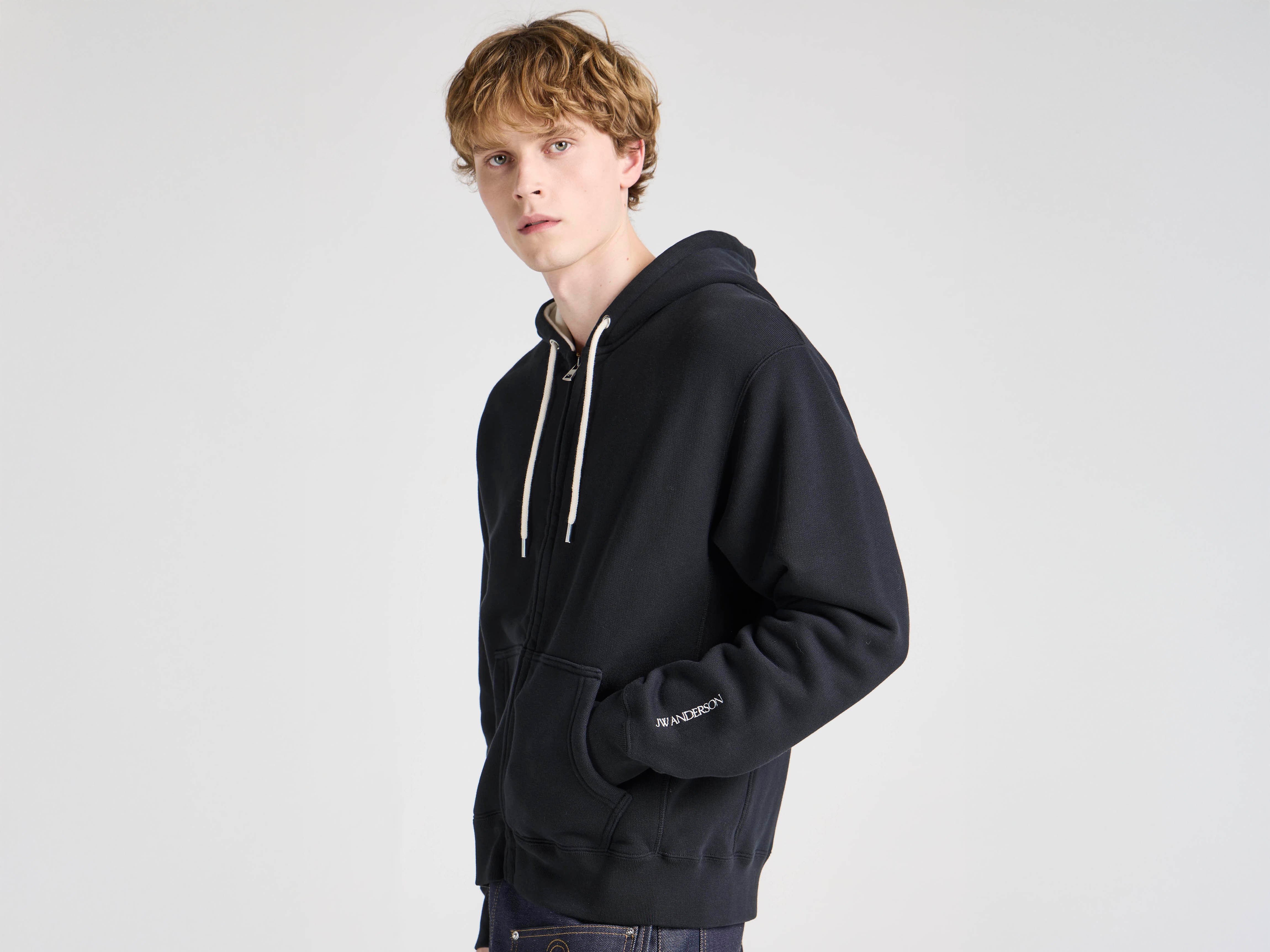 J.W. Anderson x Guinness Hoodie Kapuzenpullover Washed Black