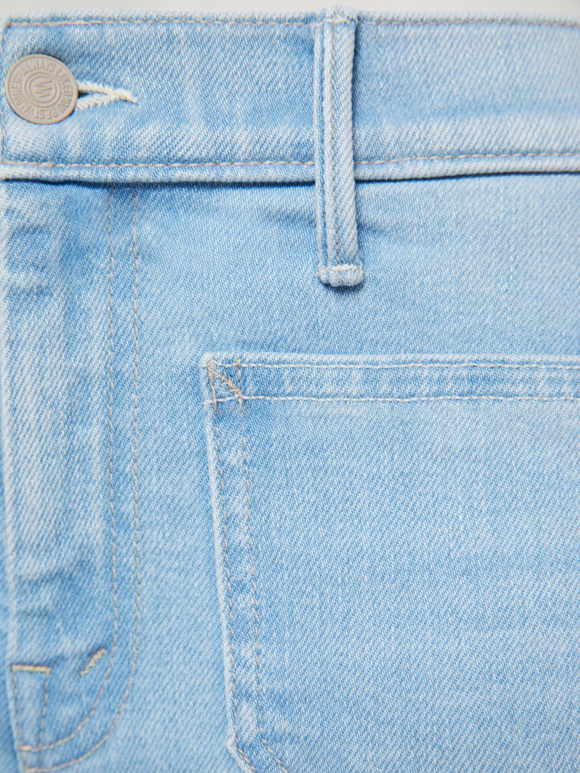 Mother Denim Lil Weekender Petite Jeans Sauced By Six hellblau