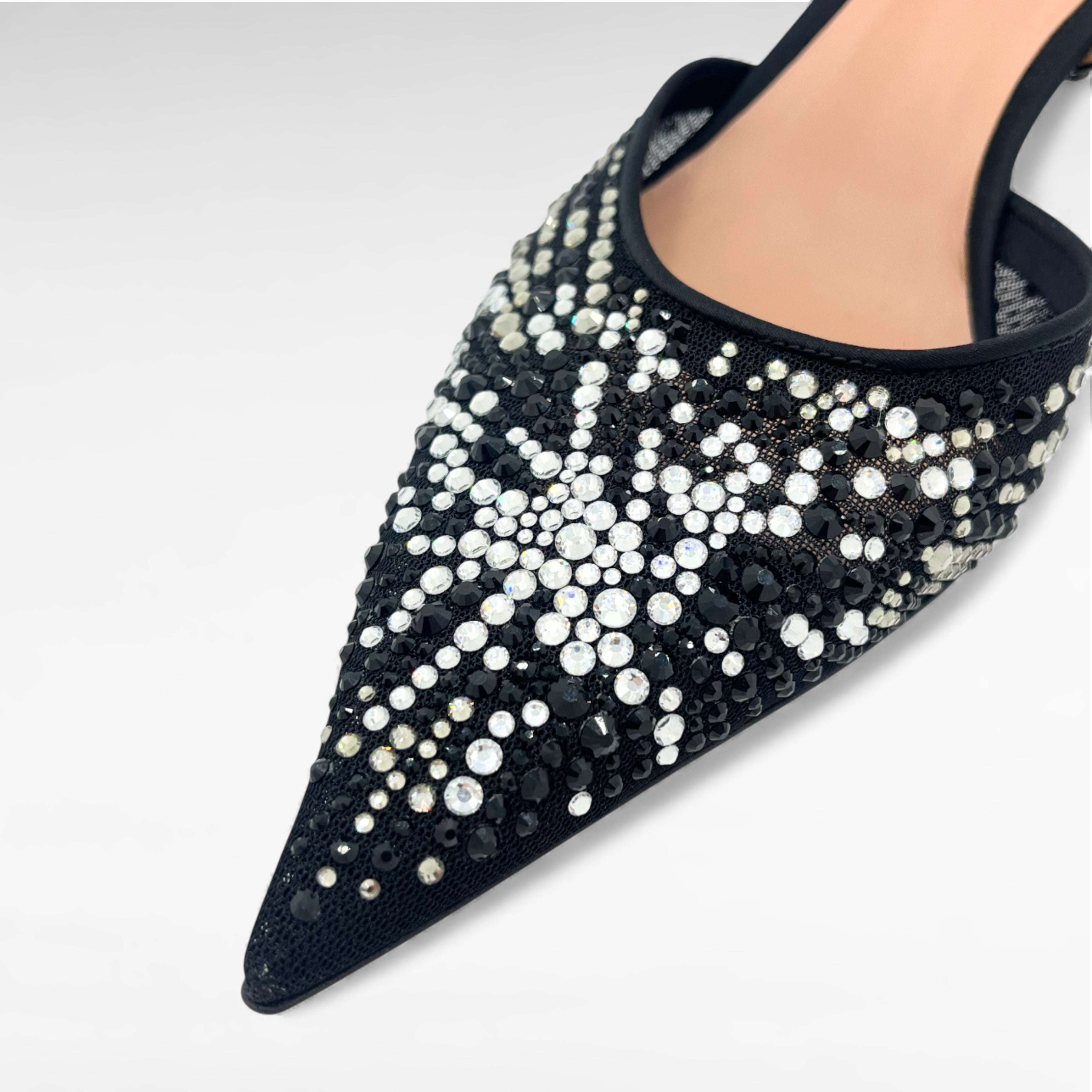 Gedebe Anitta Slingback Pumps Kristall Gr.35-42