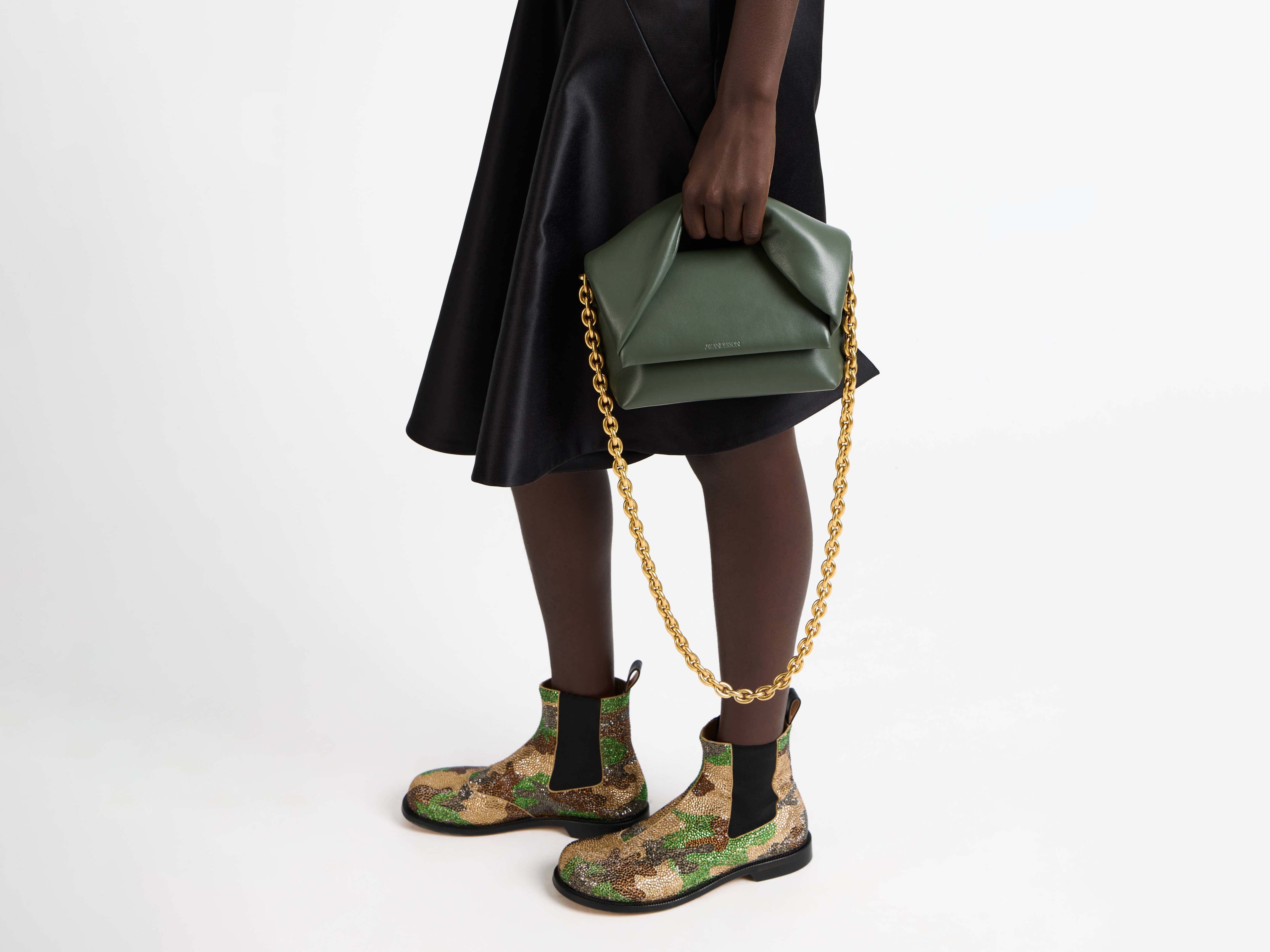 J.W.Anderson Twister Bag Medium Tasche Khaki Leder
