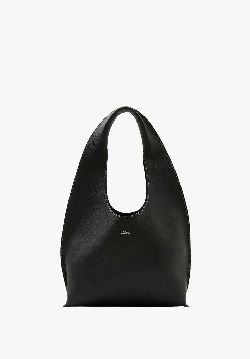A.P.C. Neige Clou Tasche TU Genarbtes Leder 30x25cm