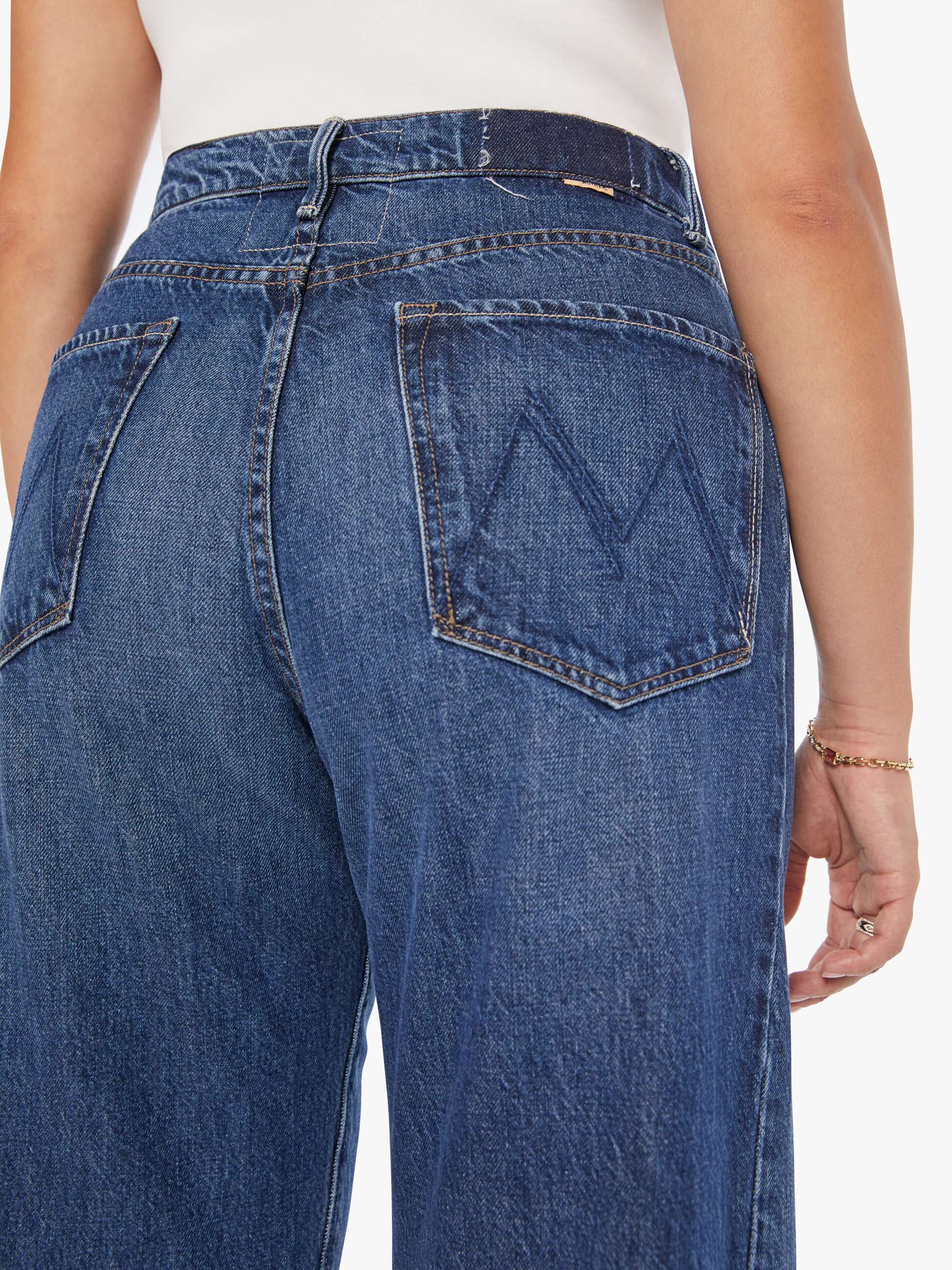 Mother Denim The Half-Pipe Ankle Jeans Dunkelblau Did You Bring