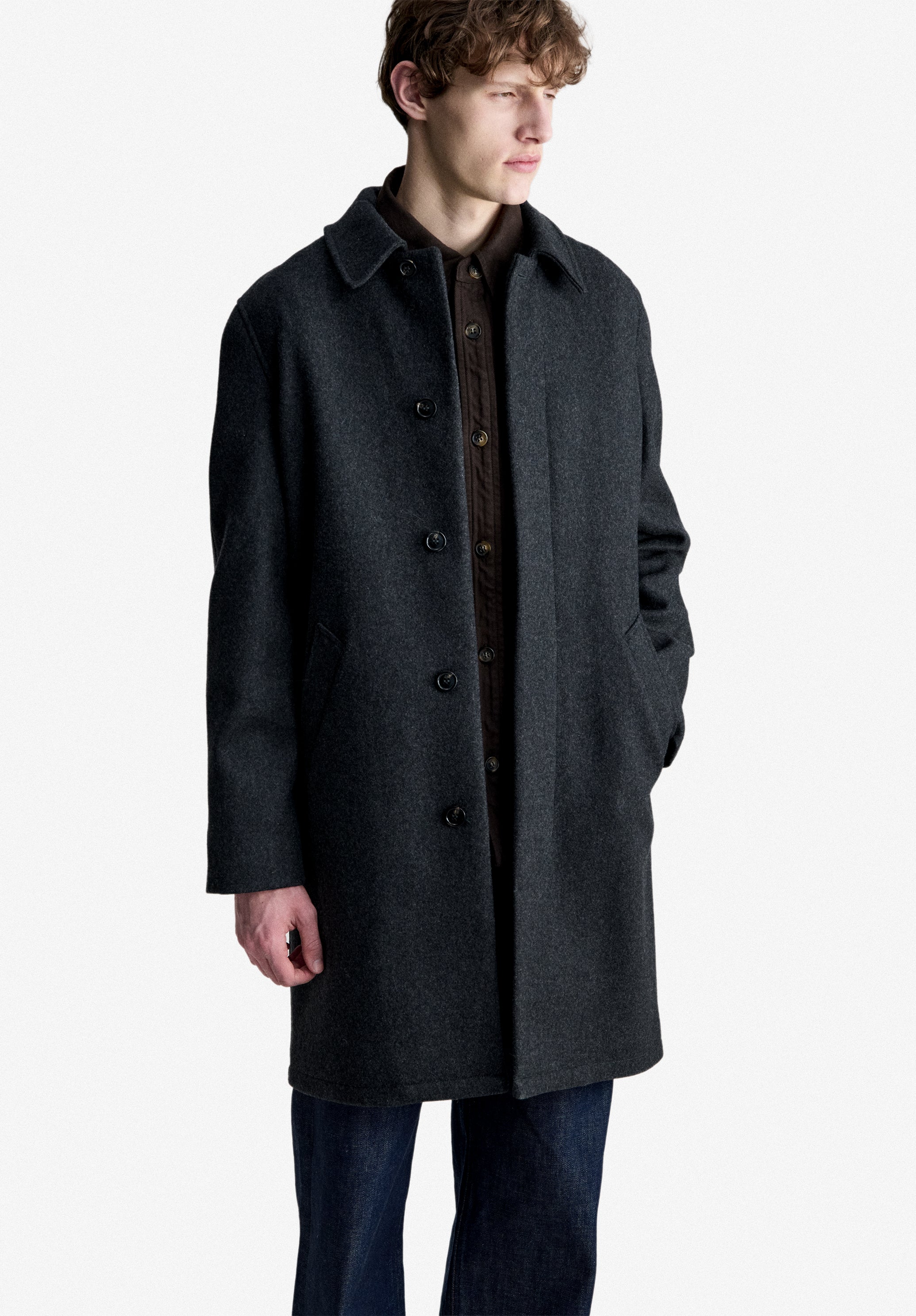 A.P.C. Mac Auster Mantel Wolle Größe M Italien