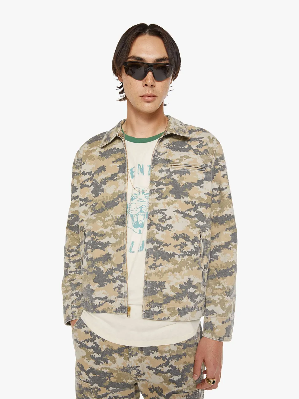 Mother No Reception Jacke What The Duck Camo Baumwolle