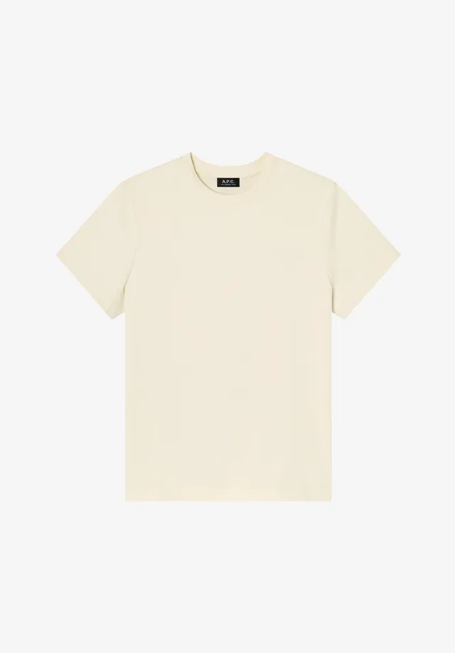 A.P.C. T-Shirt Bio-Baumwolle weiß Kurzarm