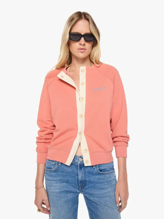 MOTHER Sweaters The Boxy Cardigan Strickjacke Speed Queen Rosa
