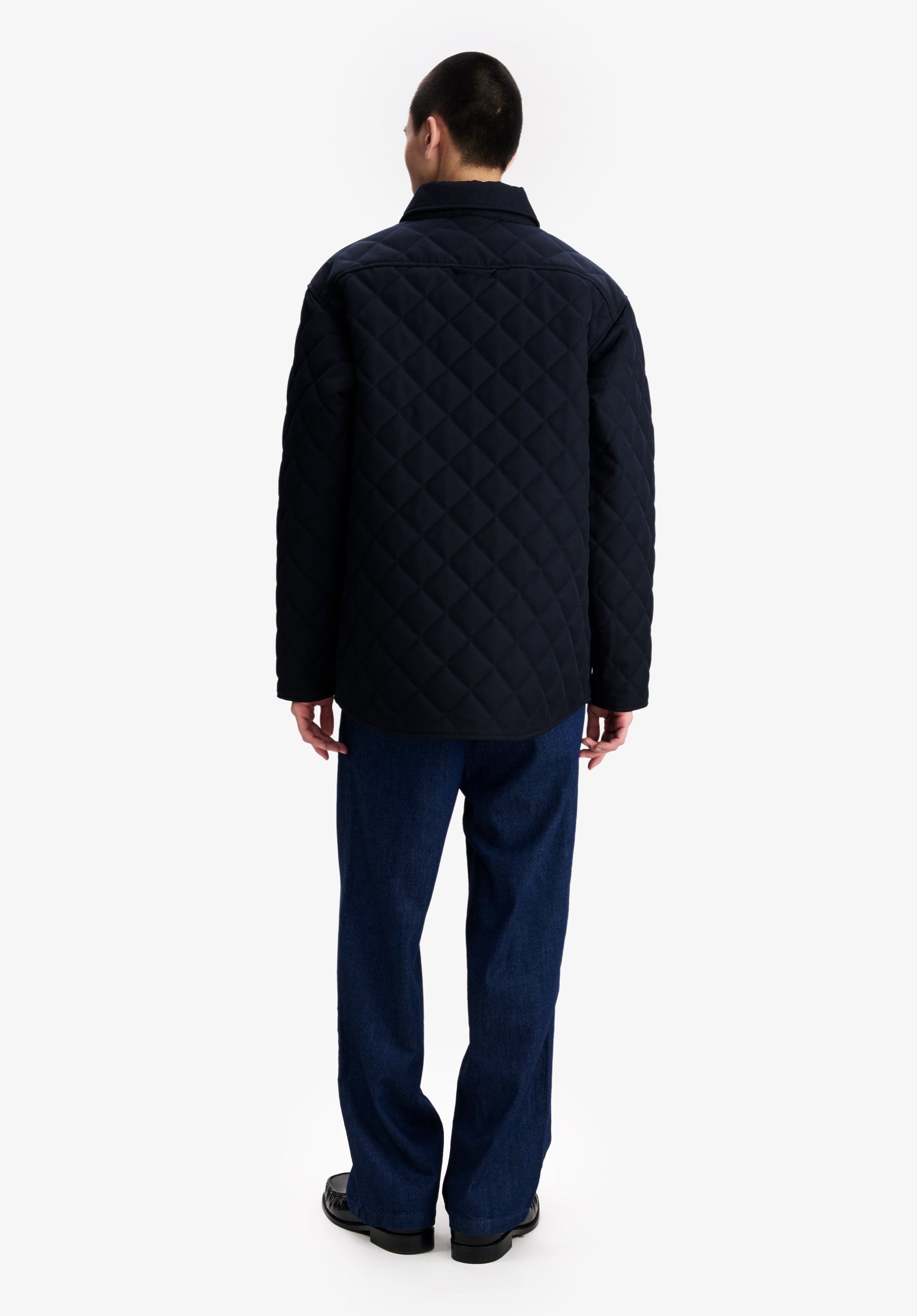 A.P.C. Wolljacke Gesteppt Marineblau M Unisex