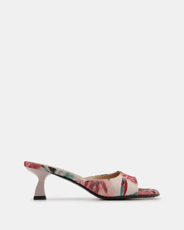 Nodaleto Dona Reese Mule Roses Print 5 cm