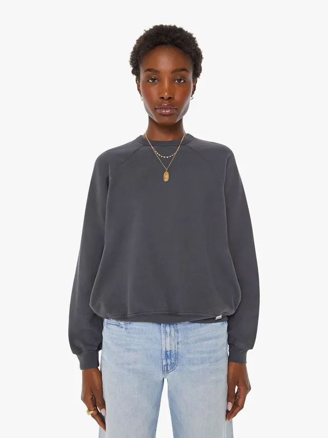 MOTHER Tees The Biggie Concert Sweatshirt Faded Black Schwarz