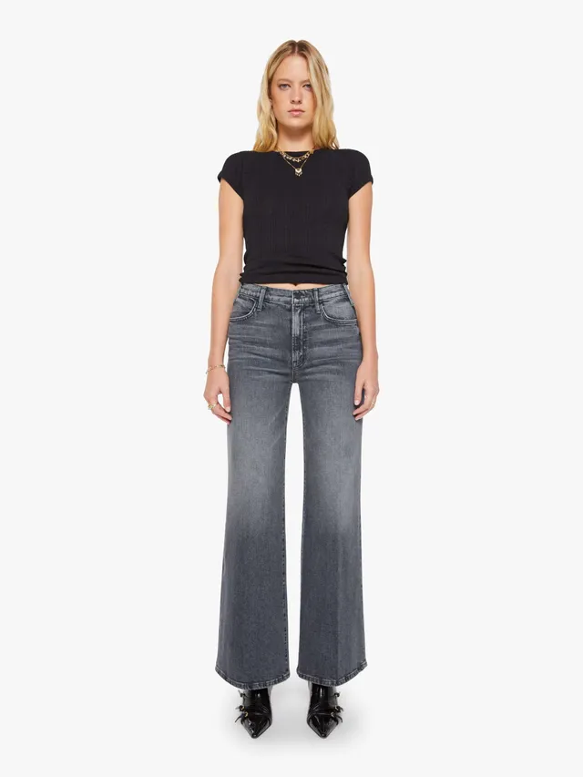 Mother Hustler Roller Sneak Jeans Outta Sight High Rise