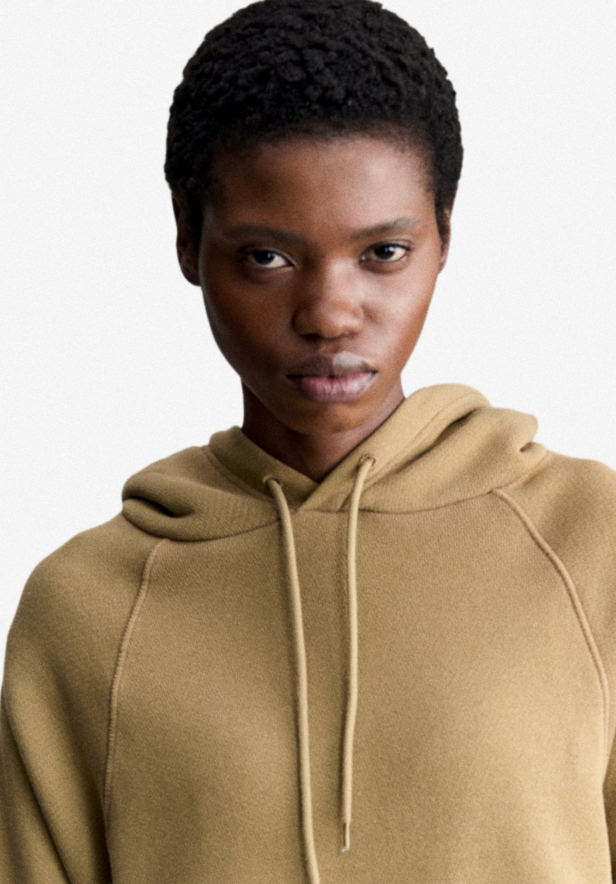 A.P.C. Raglan Hoodie Taupe Bio-Baumwolle Größe M