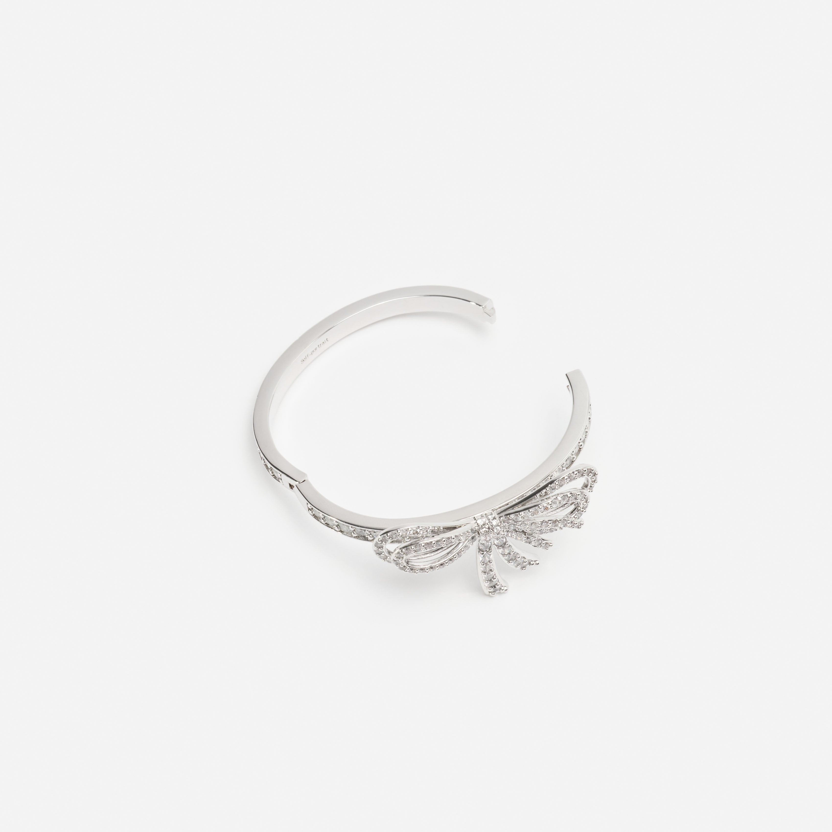 Self Portrait Jewellery Silver Crystal Bow Armband Silber Kristall