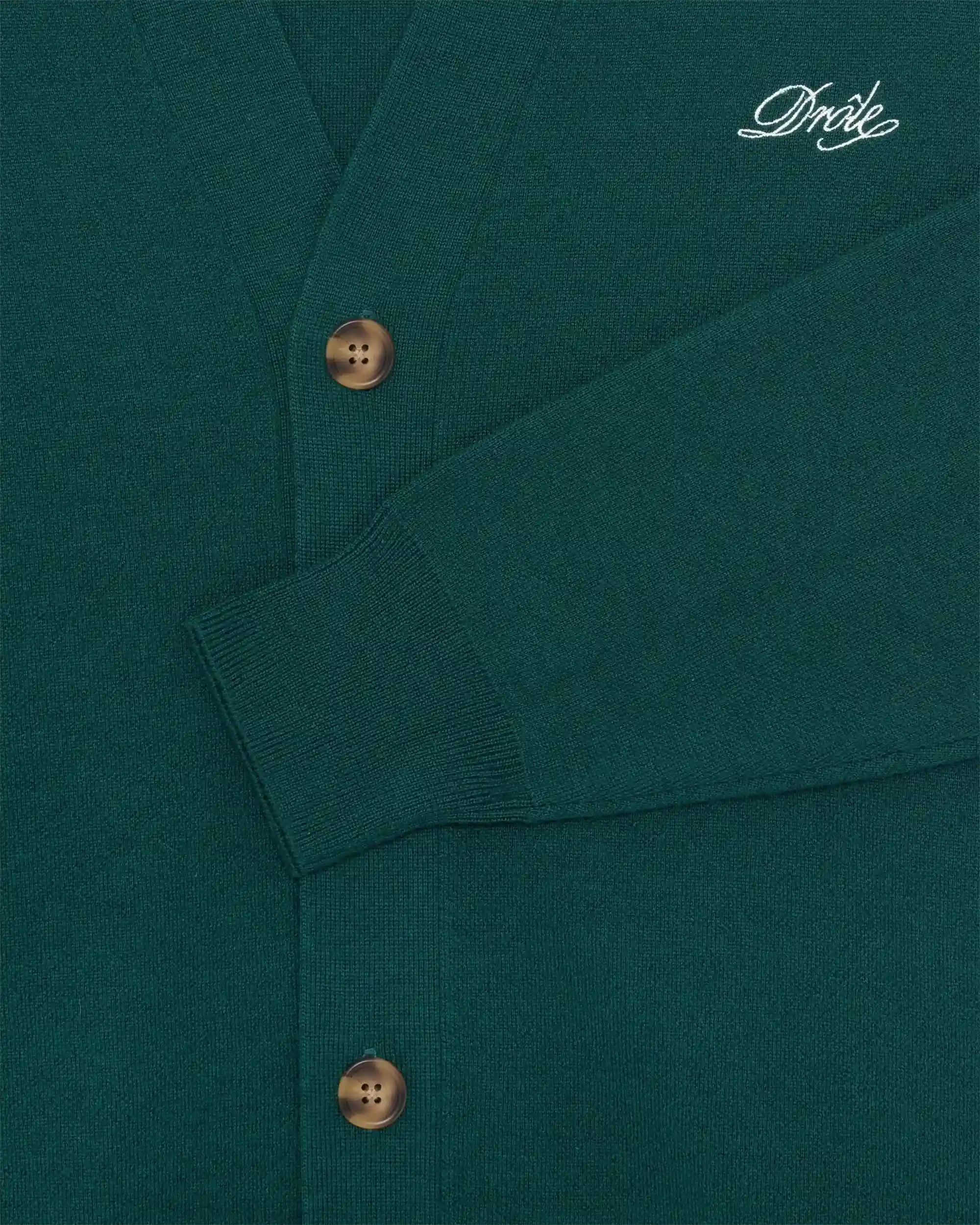 Drôle De Monsieur Le Cardigan Drôle Strickcardigan dunkelgrün Wolle