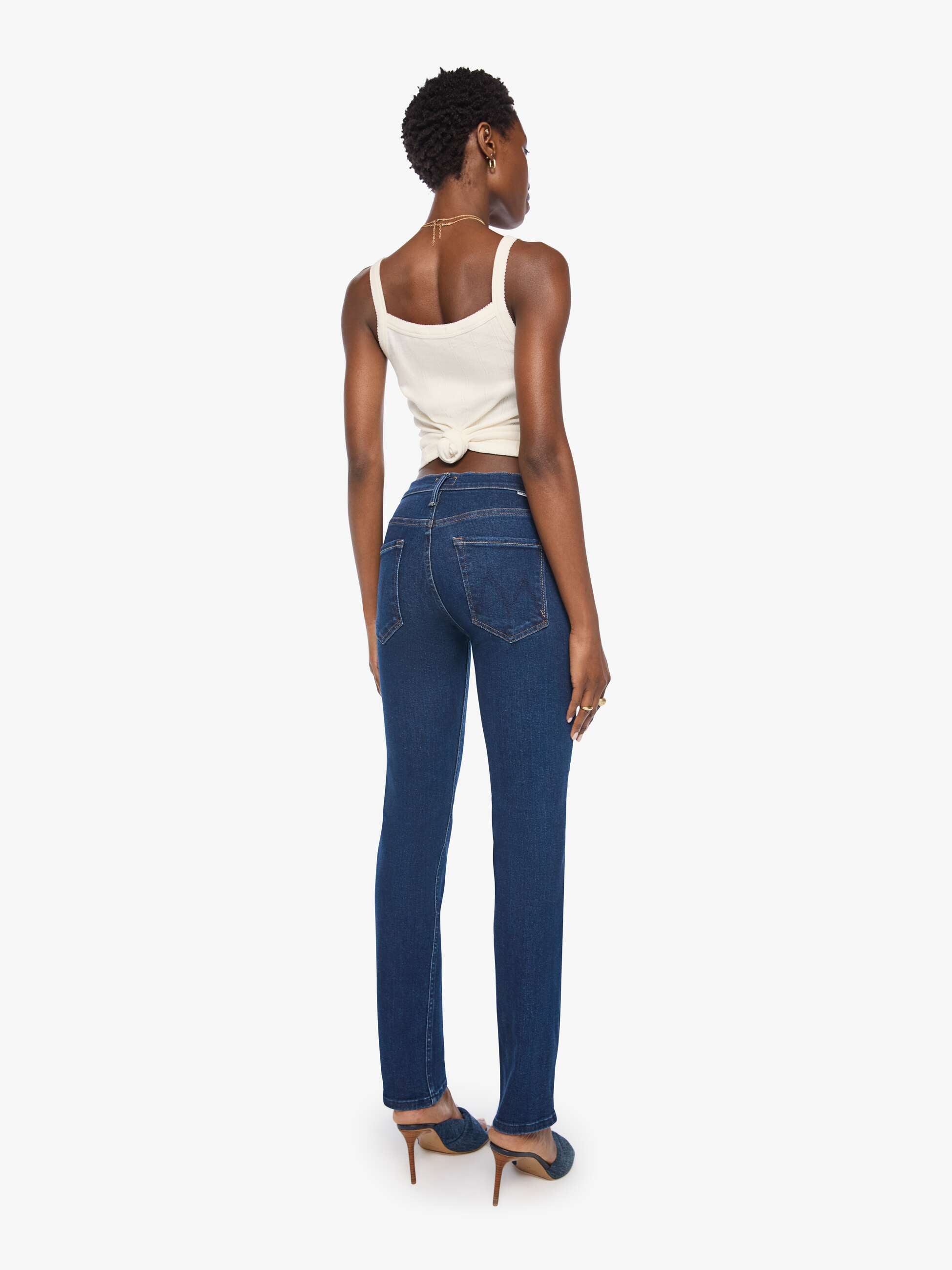 Mother Denim The Mid Rise Rider Skimp Jeans Retrograde Rodeo