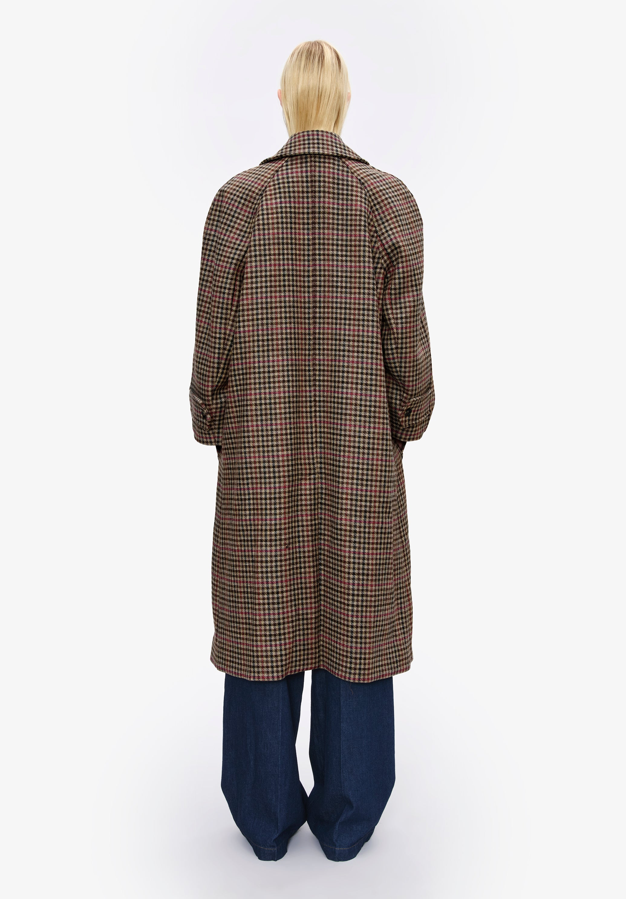 A.P.C. Oversize Mantel Karo Raglan Größe 38