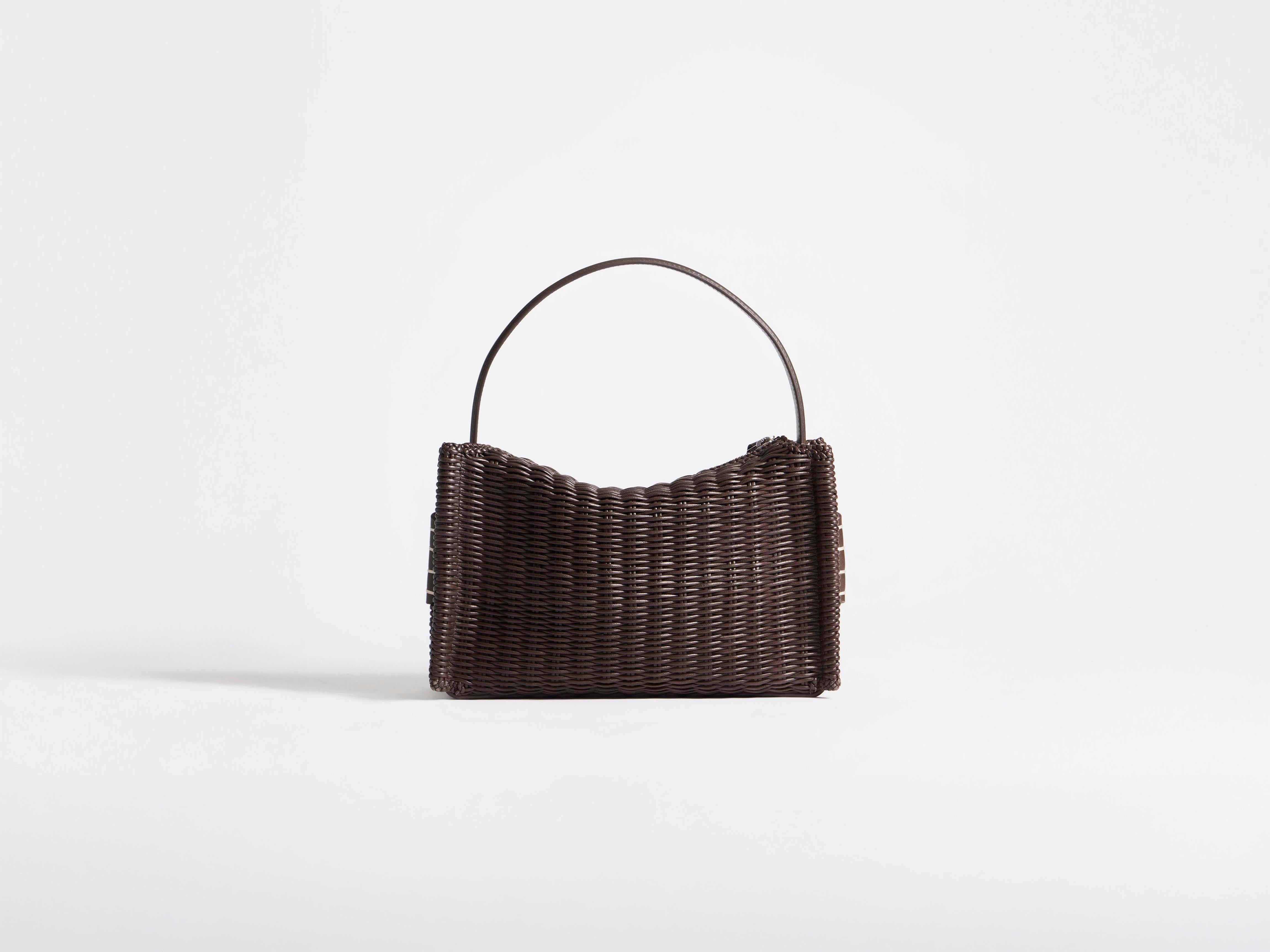 J.W.Anderson Loafer Bag Tasche Braun Geflochtenes Leder