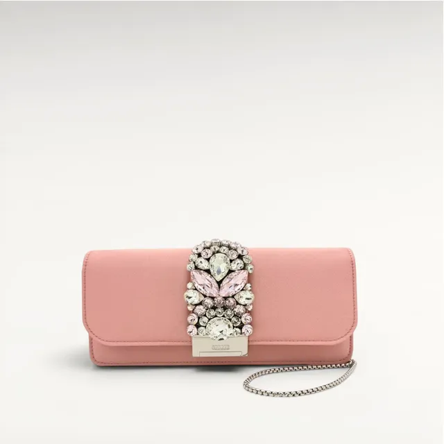 Gedebe Bags CLIKY LONG Clutch Satin Stickerei