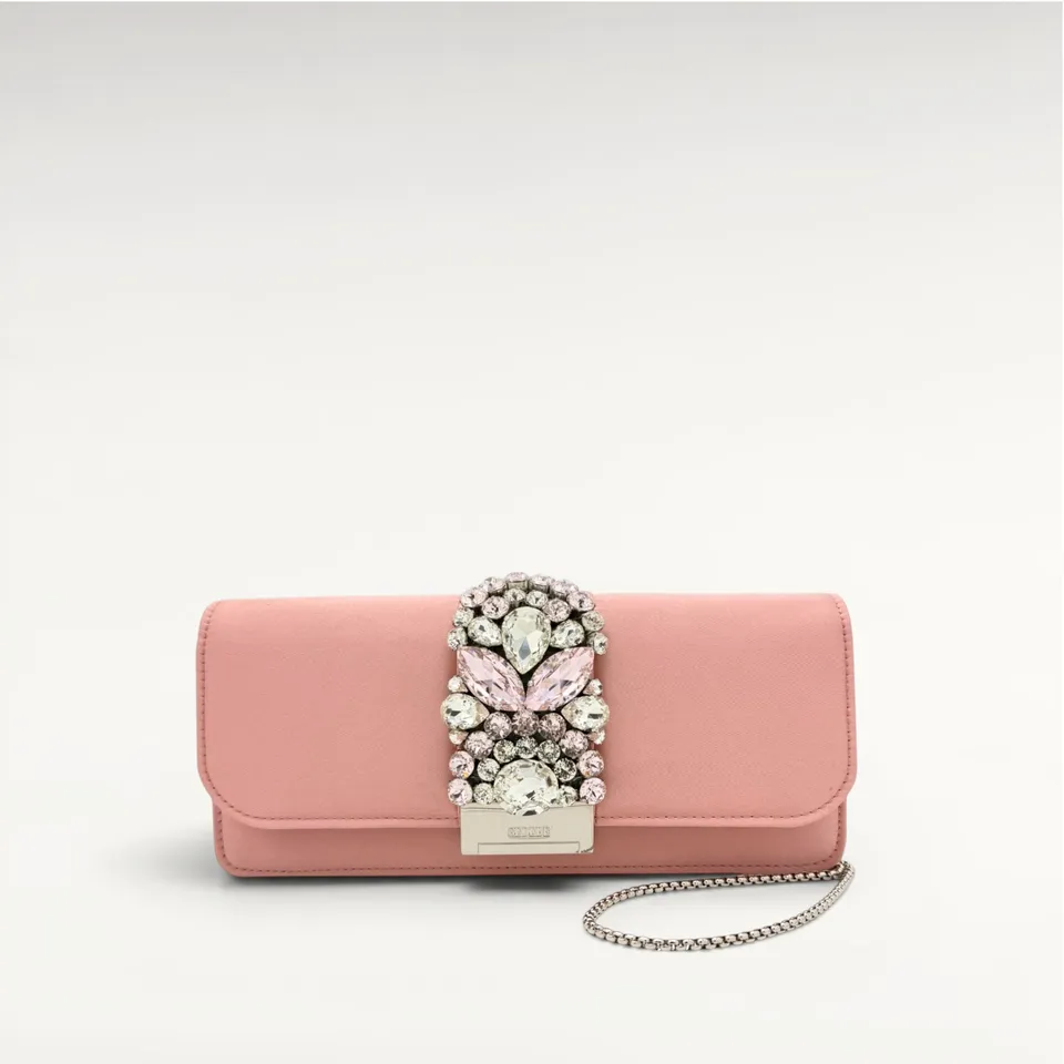 Gedebe Bags CLIKY LONG Clutch Satin Stickerei