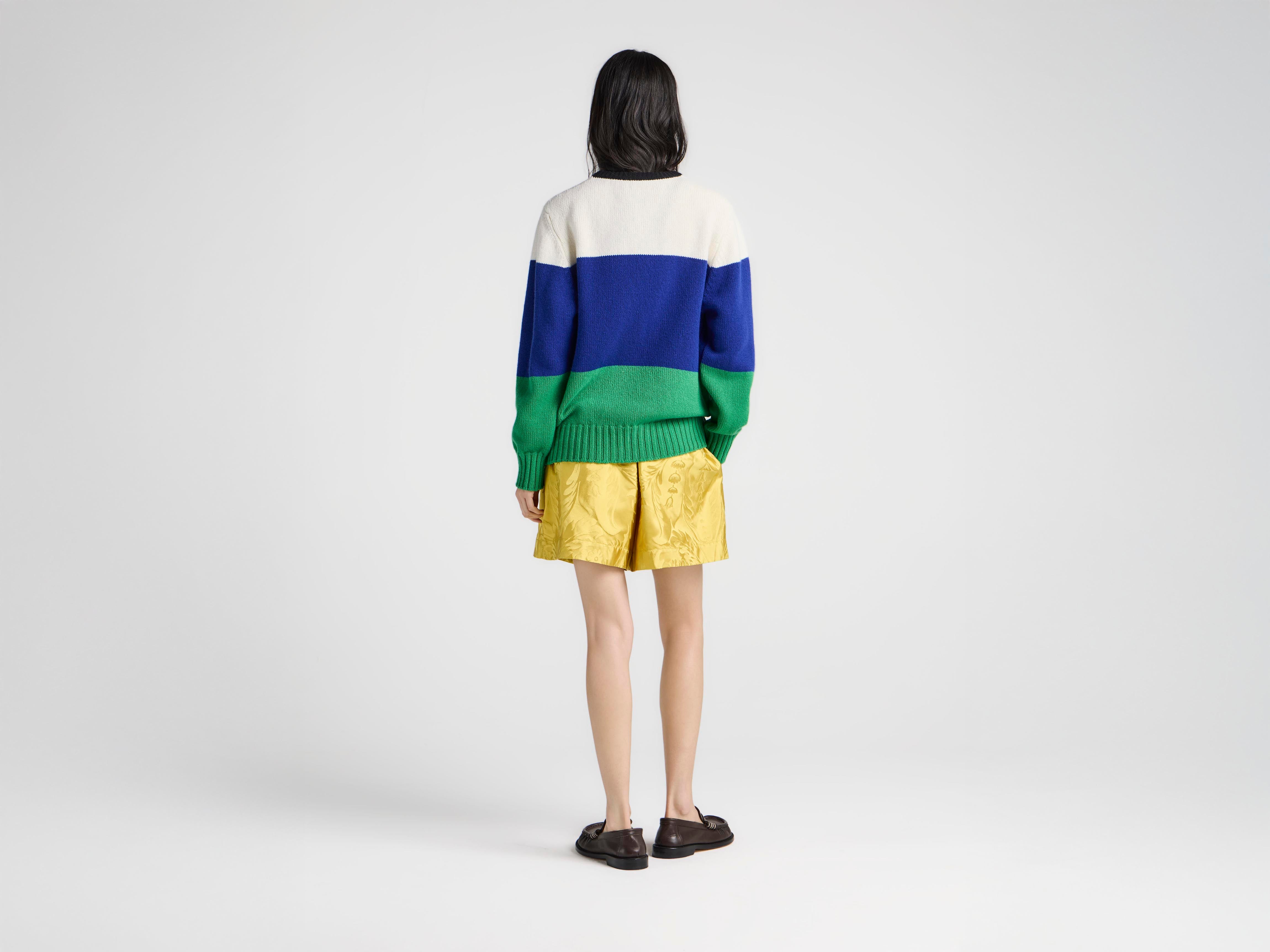 J.W.Anderson Knitted Stripe Jumper Pullover Damen Royal Blue M