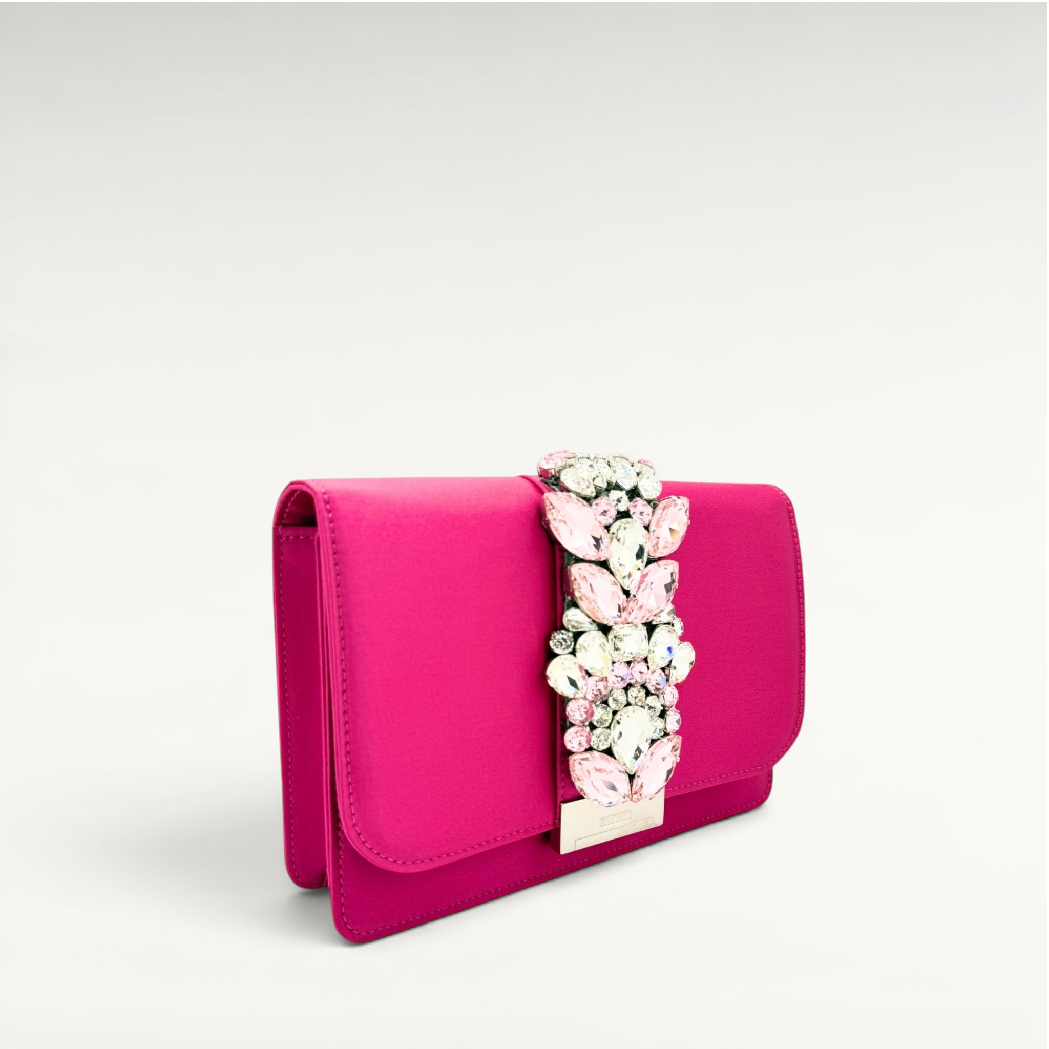 Gedebe Cliky Satin Schmuckstickerei Abend-Clutch 21cm