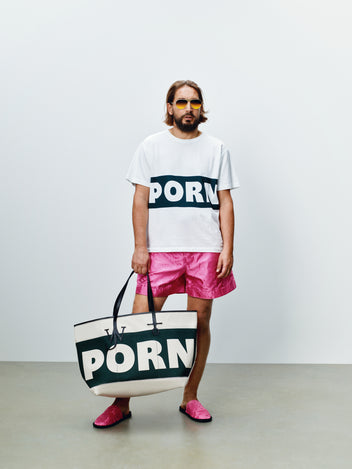 J.W.Anderson Scattered Letters T-Shirt Herren grün Baumwolle