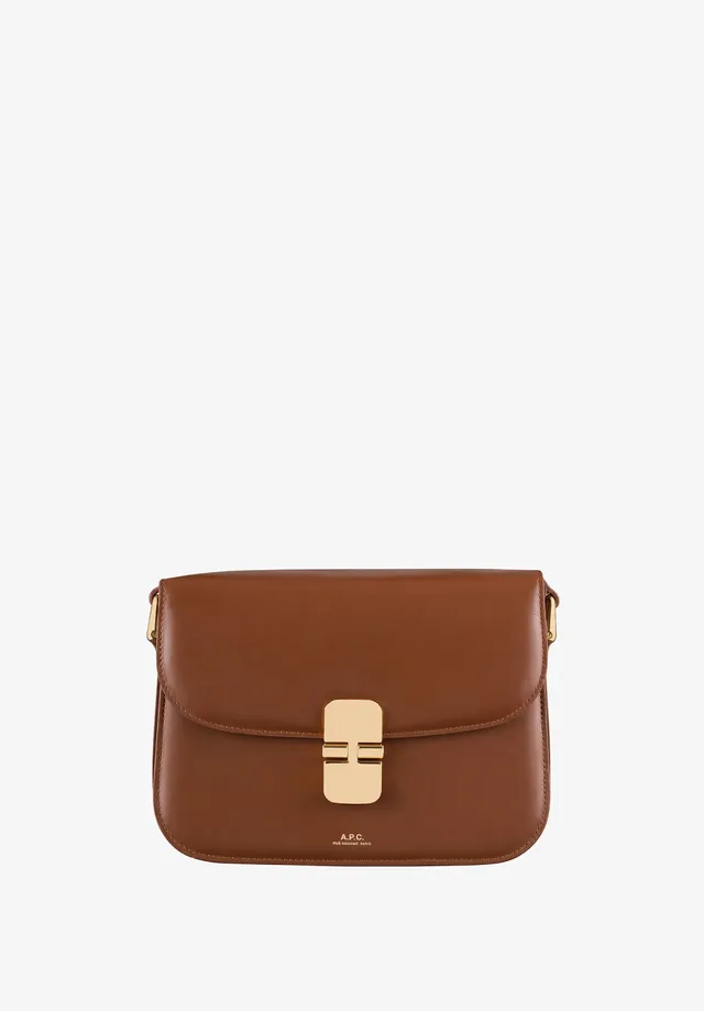 A.P.C. Grace Klein Ledertasche Mini Rindsleder Gold