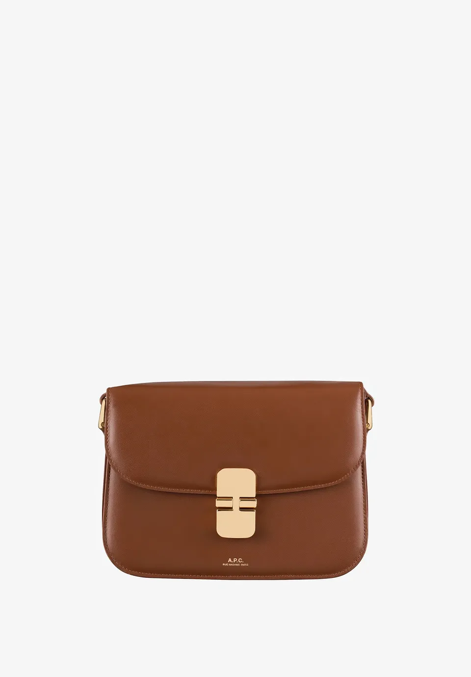 A.P.C. Grace Klein Ledertasche Mini Rindsleder Gold