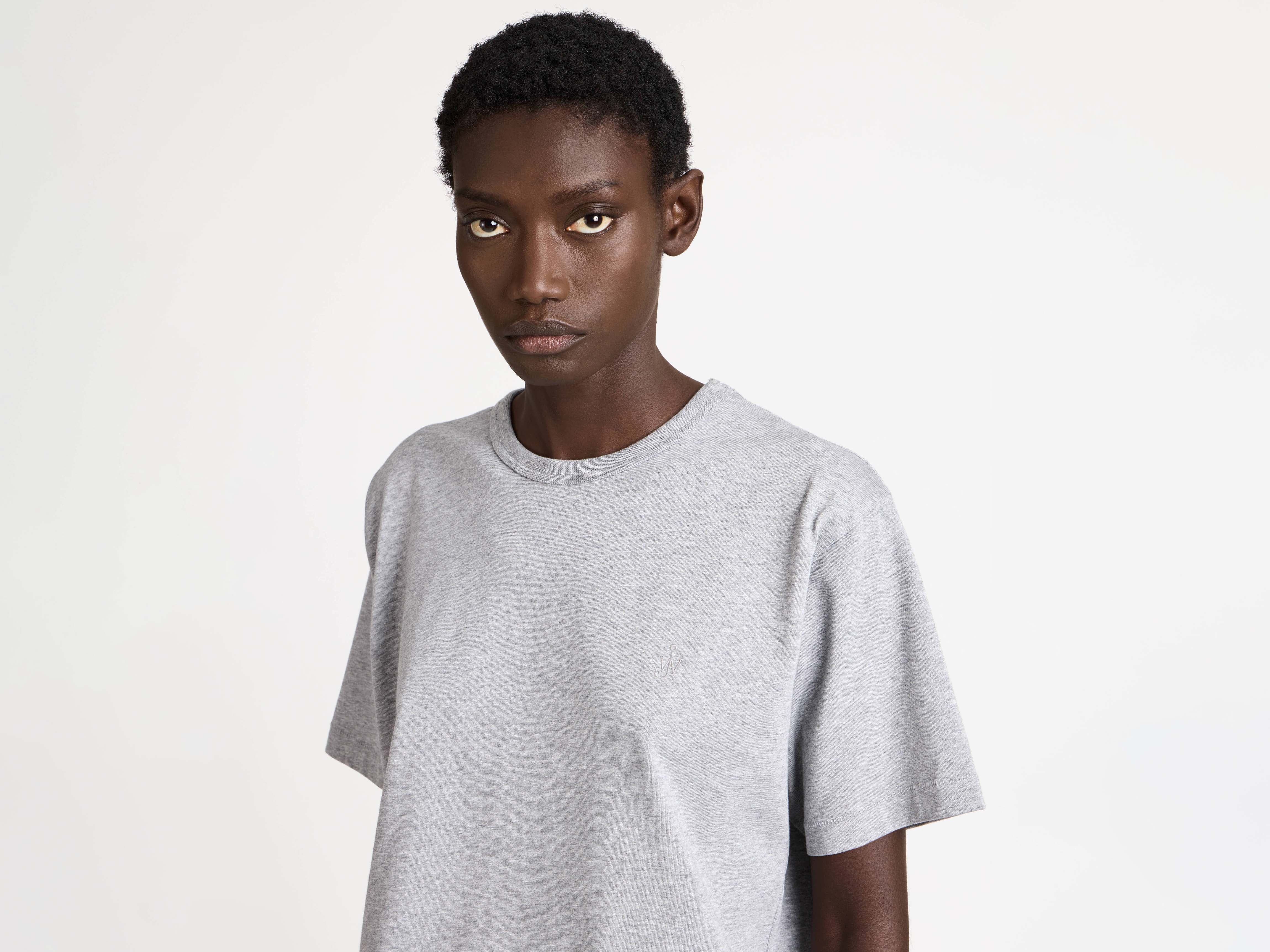 J.W.Anderson Anchor T-Shirt Mid Grey Melange Damen