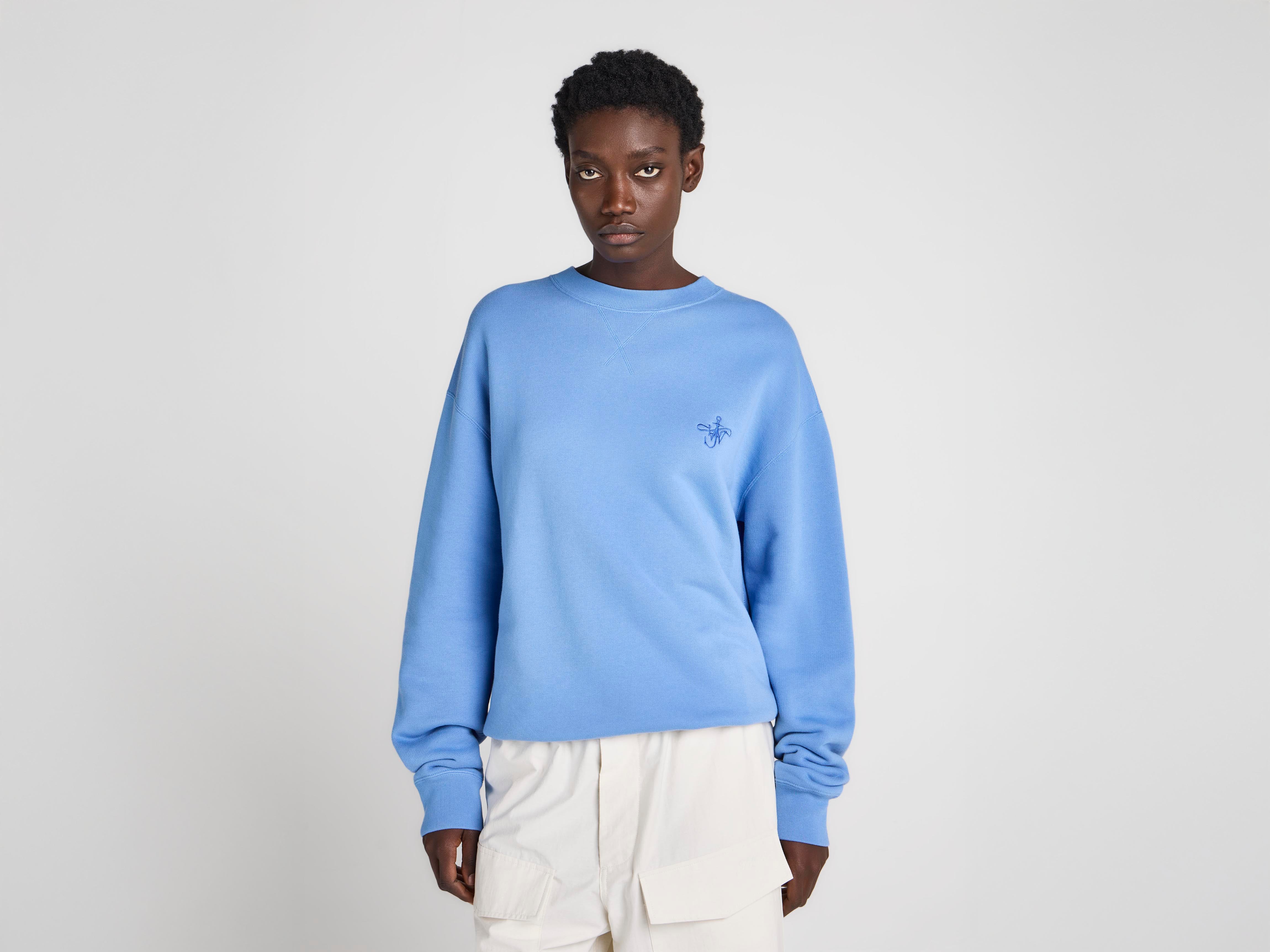 J.W.Anderson Ribbon Anchor Sweatshirt Washed Blue