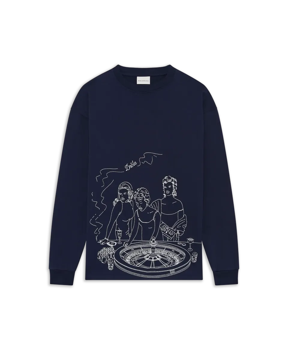 Drôle De Monsieur Casino Longsleeve T-Shirt navy