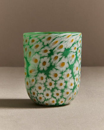 J.W.Anderson Full Murrina Glas Grün-Weiß Murano