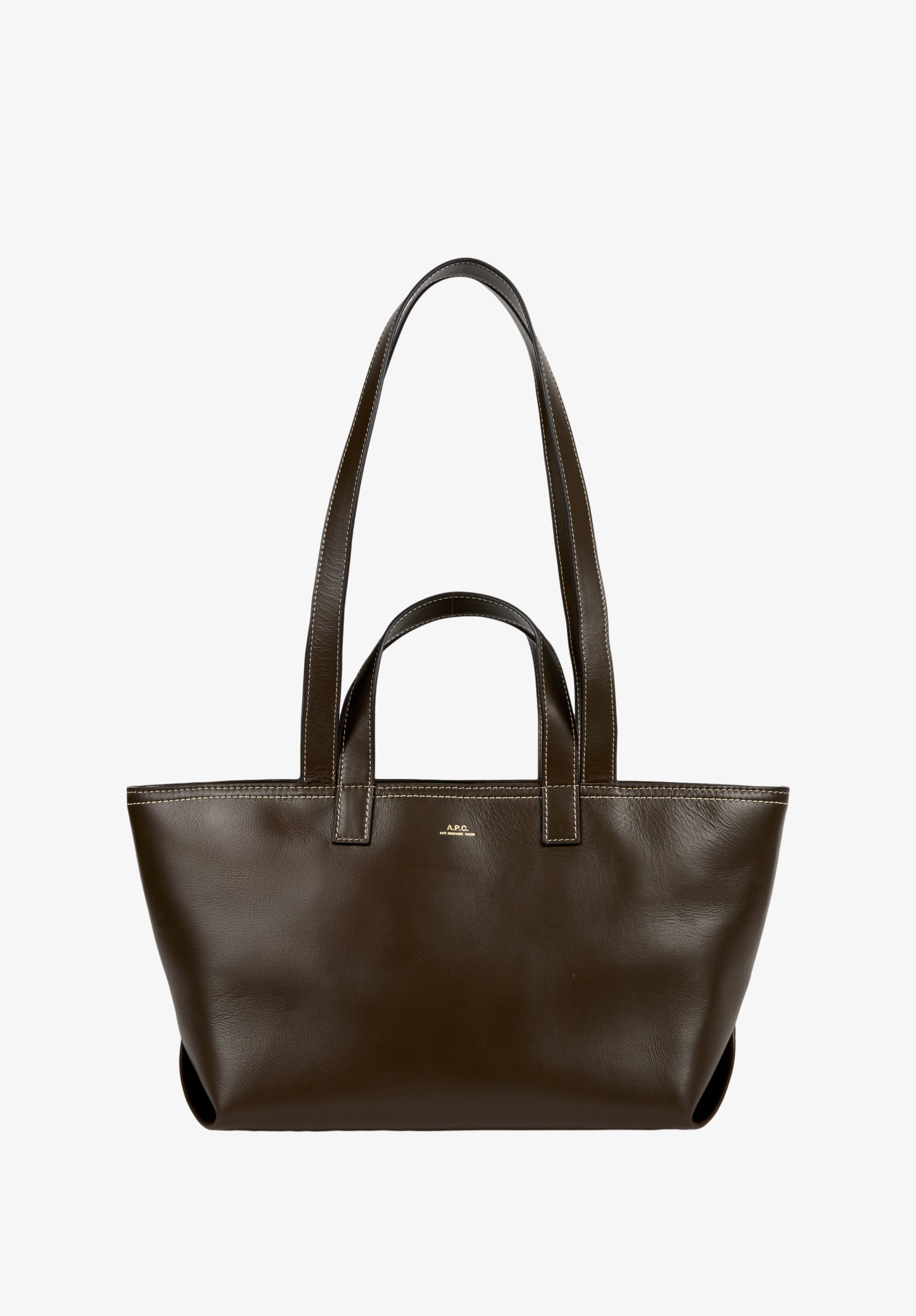 A.P.C. Drummer Small Tasche Leder Braun TU