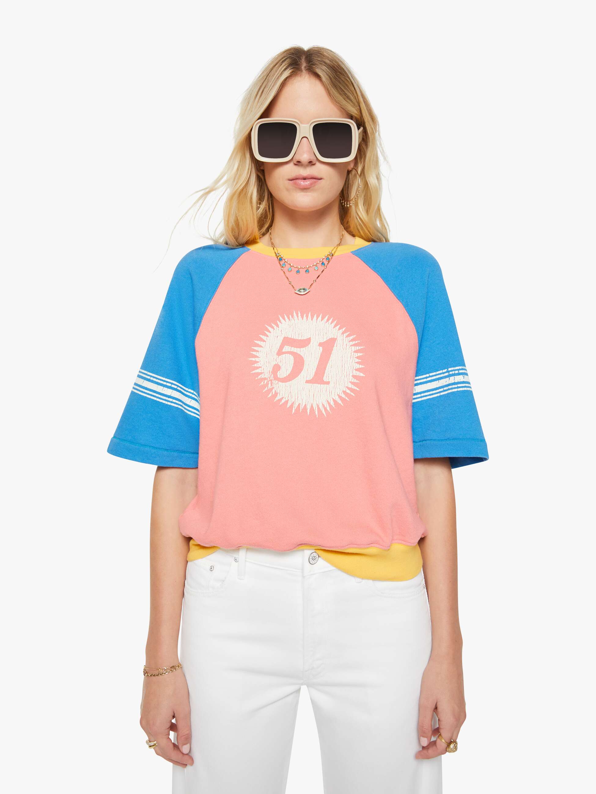Mother The S/S Concert Sweatshirt Lantana Baumwolle