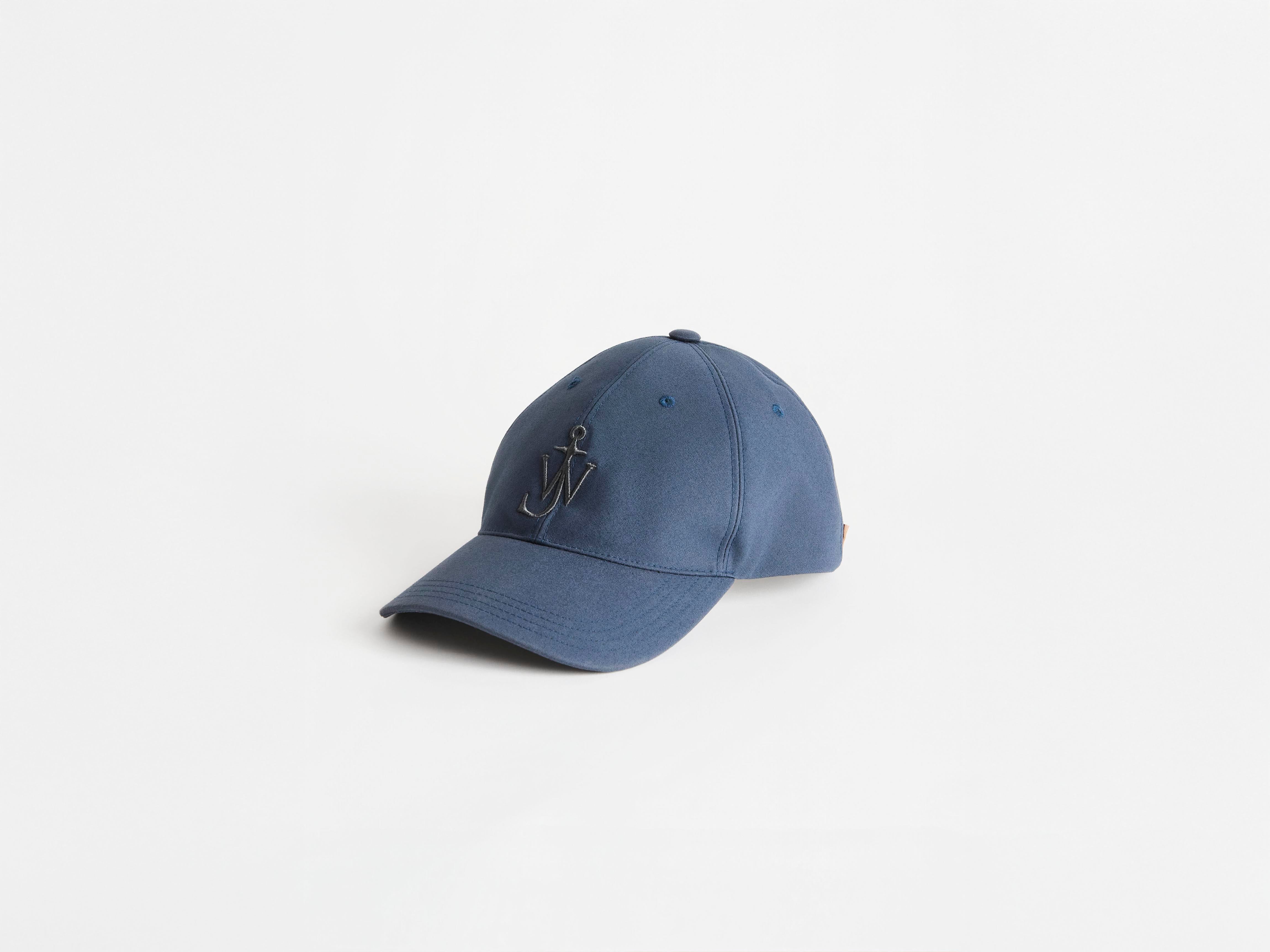 J.W.Anderson Baseball Cap Dunkelblau Wachsbaumwolle
