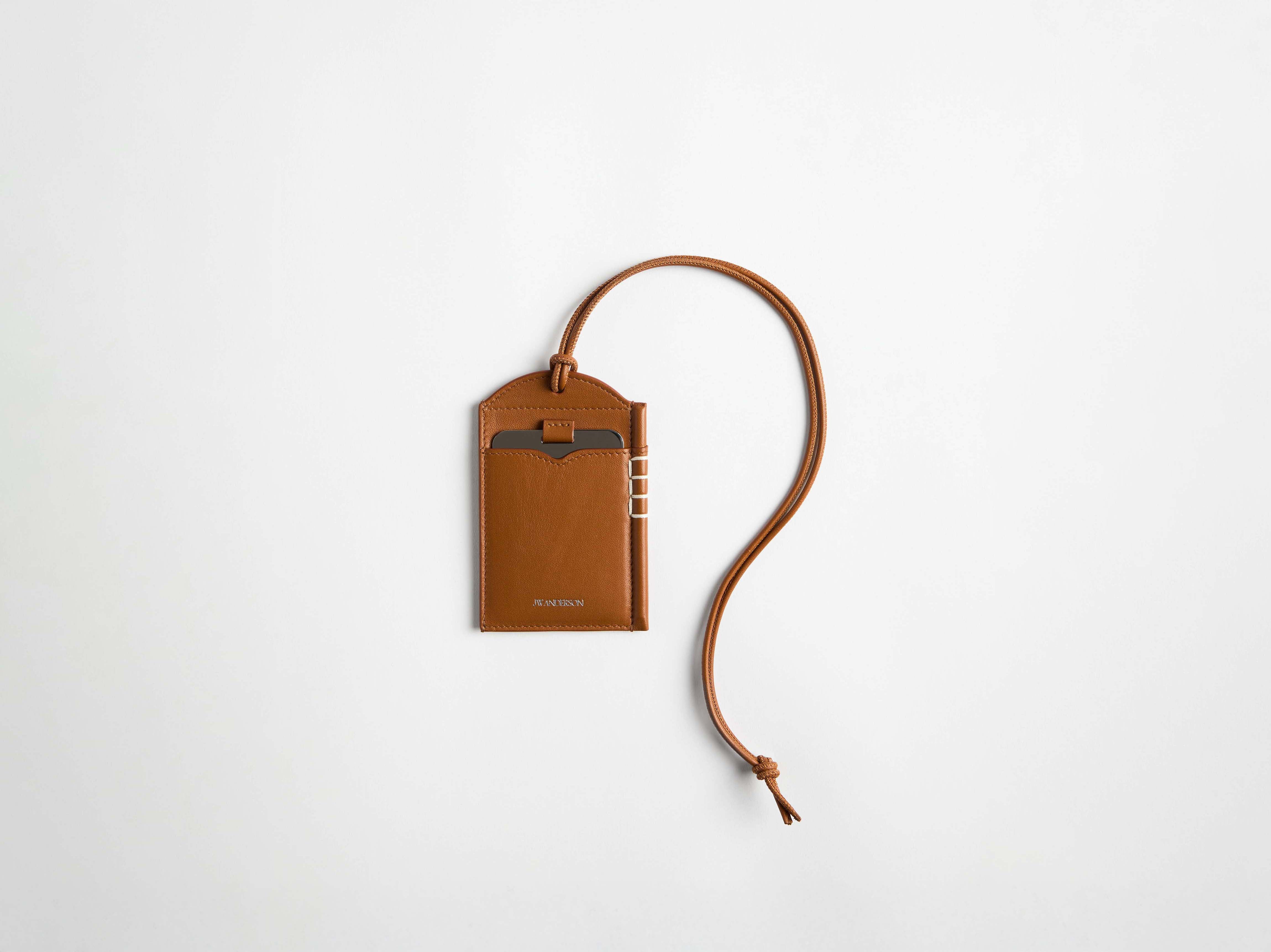 J.W.Anderson Wallets Loafer Mirror Case tan Leder