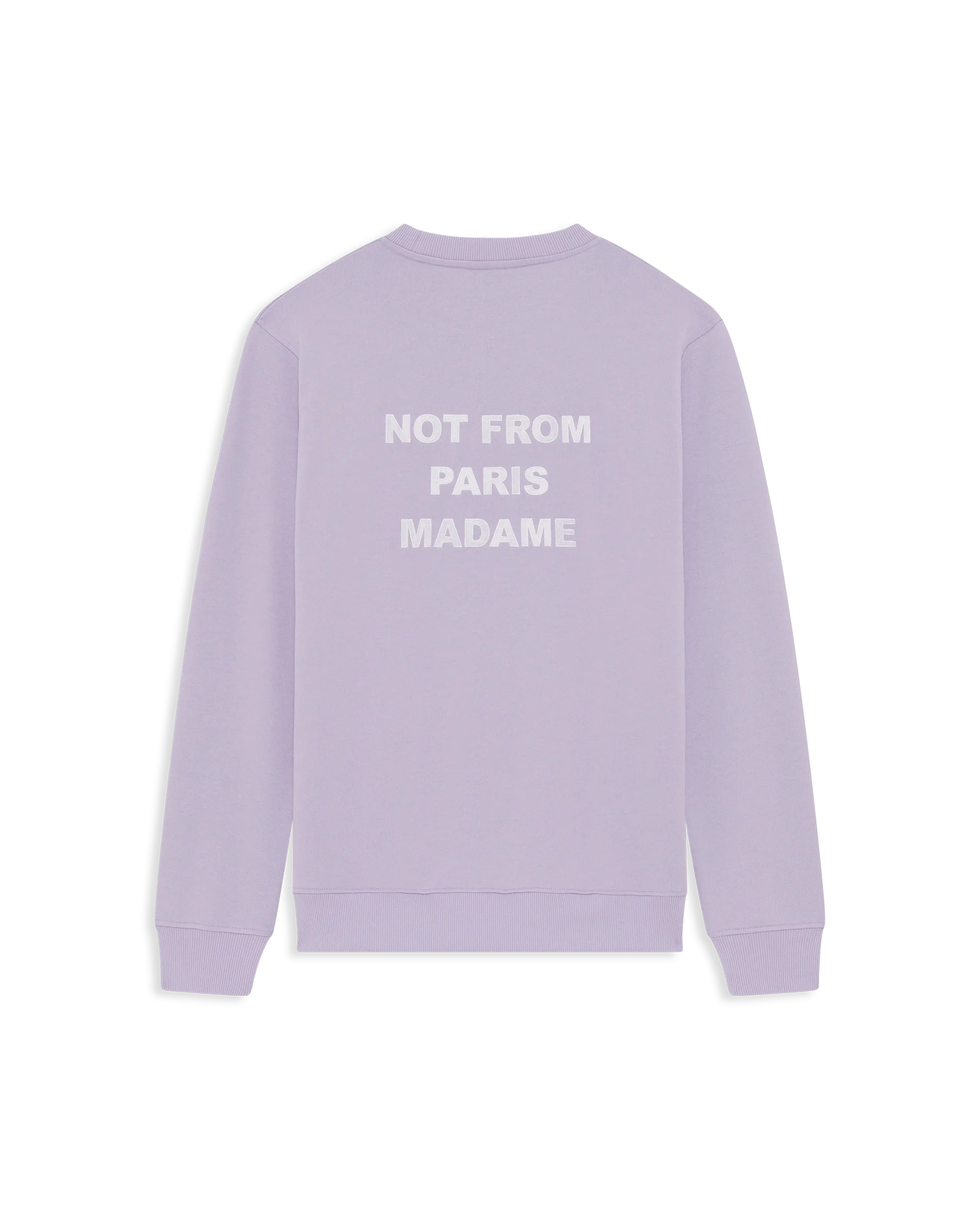 Drôle De Monsieur Sweatshirt Slogan lavendel Baumwolle