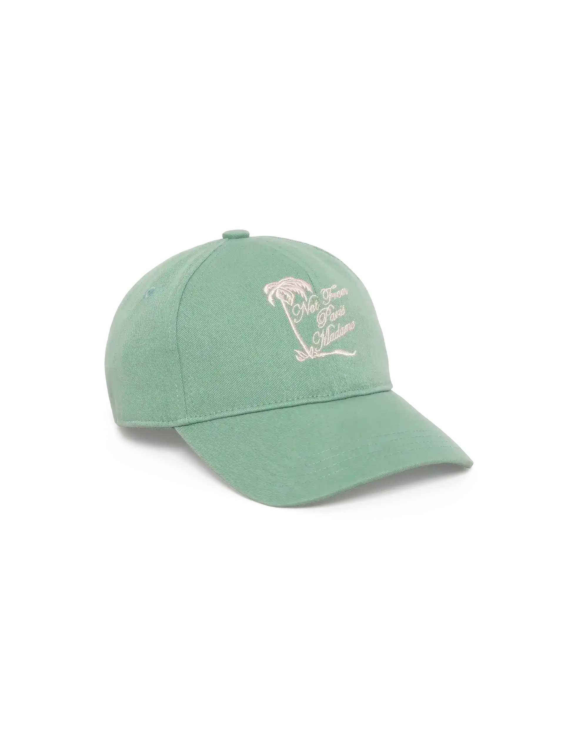 Drôle De Monsieur Slogan Palmiers Cap Wassergreen Baumwolle