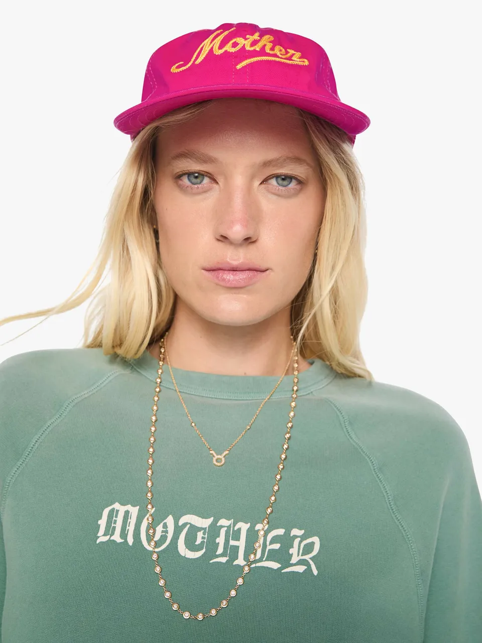 Mother Hats Off Cap Pink Sapphire Baumwolle O/S