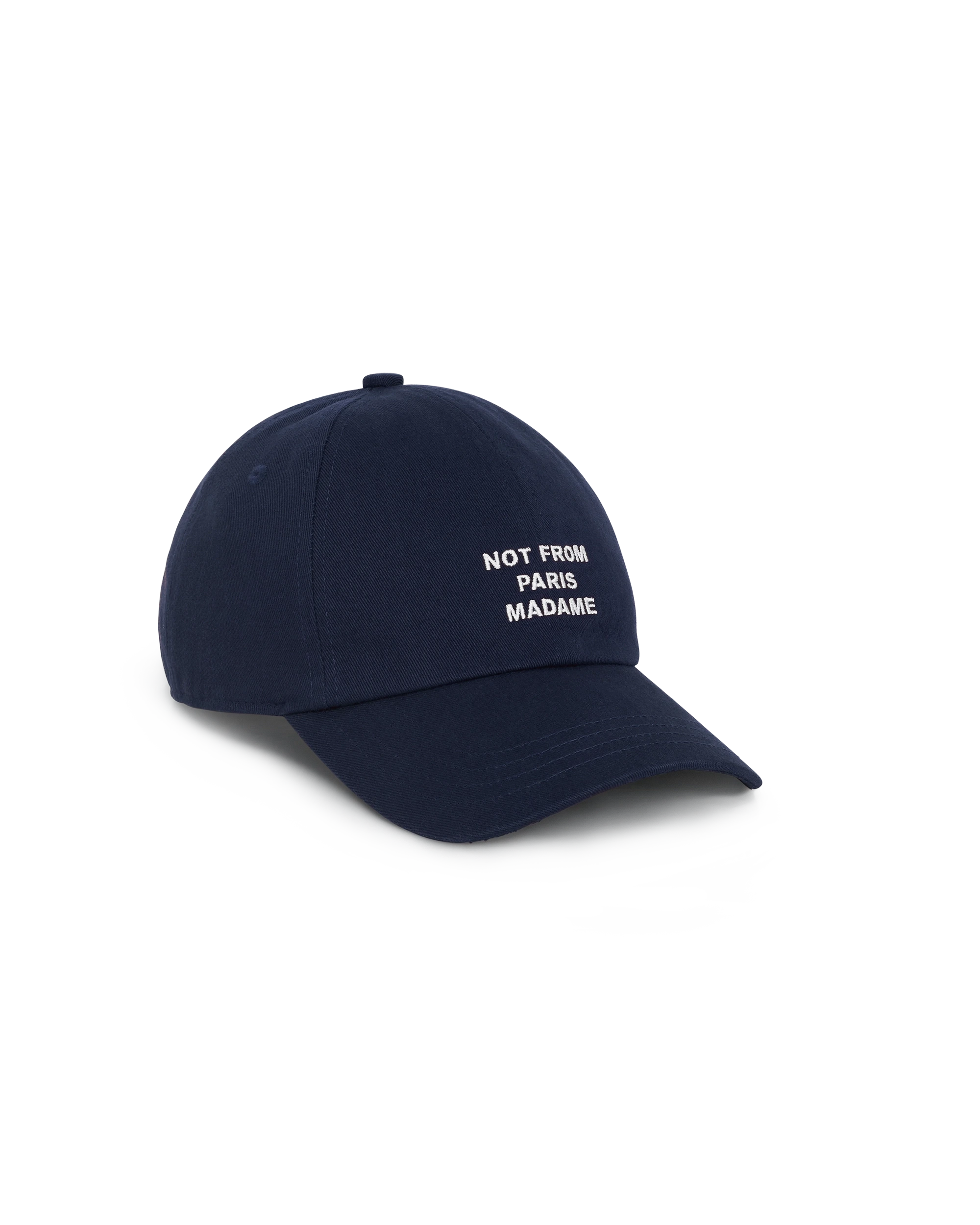 Drôle De Monsieur Casquette Slogan Cap Baumwolle Navy