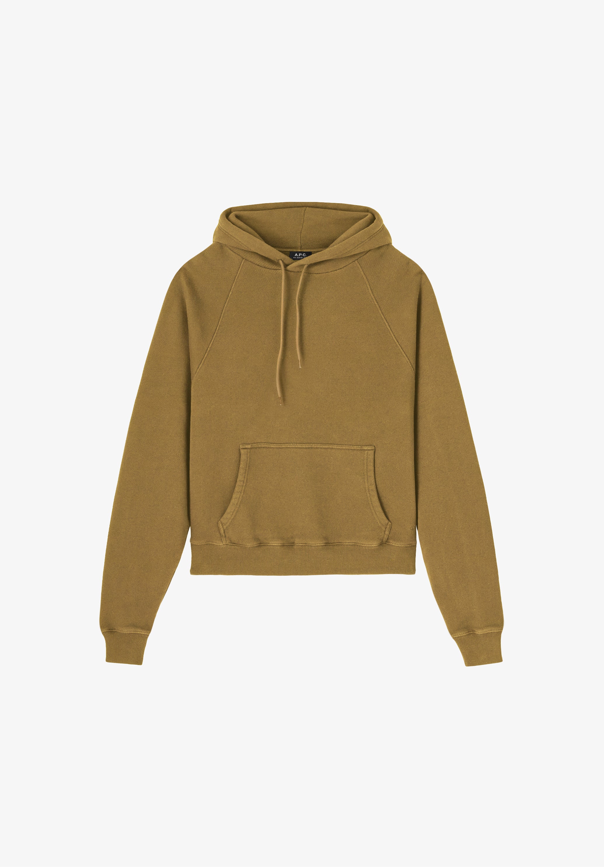 A.P.C. Raglan Hoodie Taupe Bio-Baumwolle Größe M