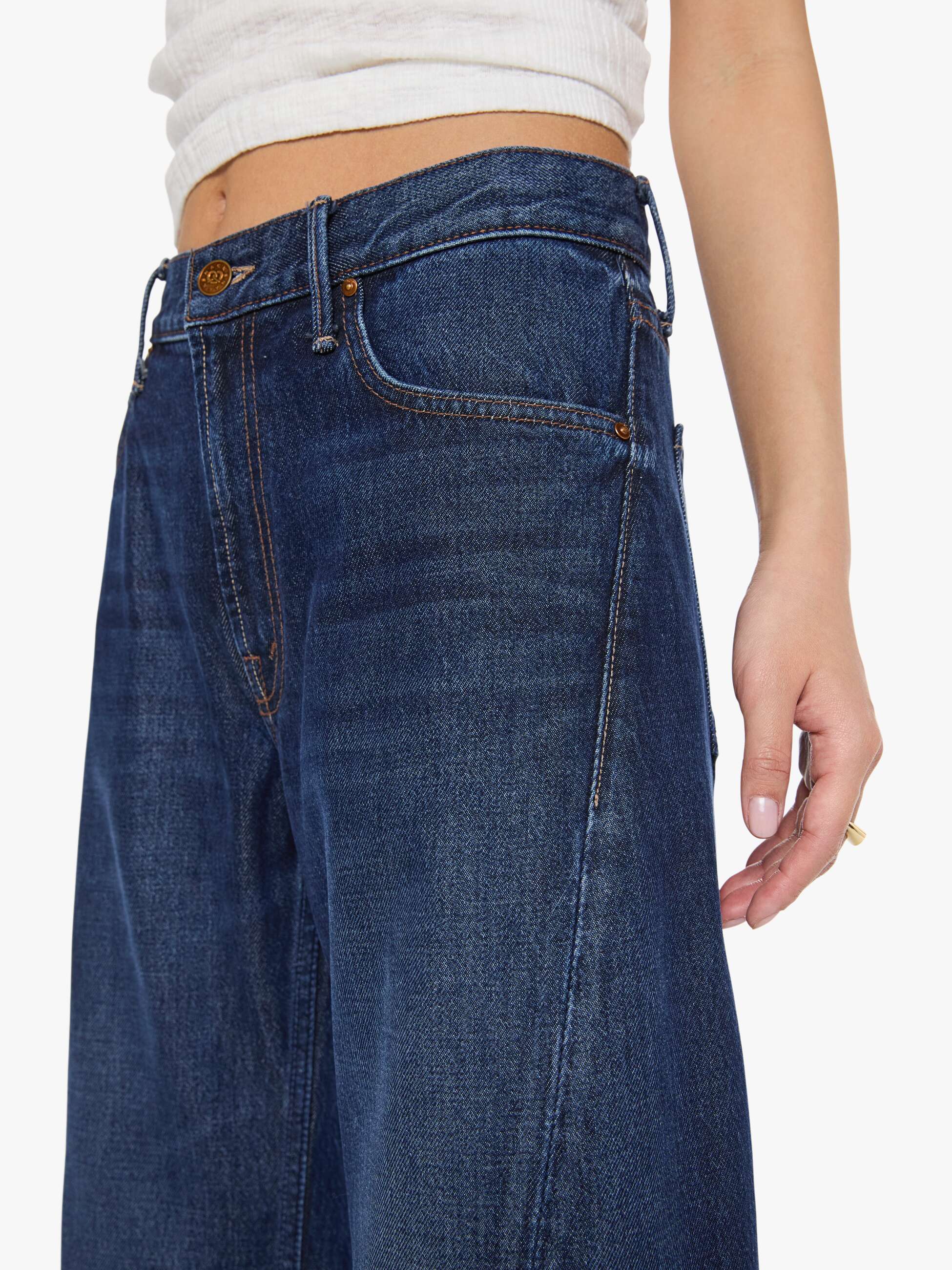 Mother Petites Lil Lemon Twist Jeans Fresh Squeezed